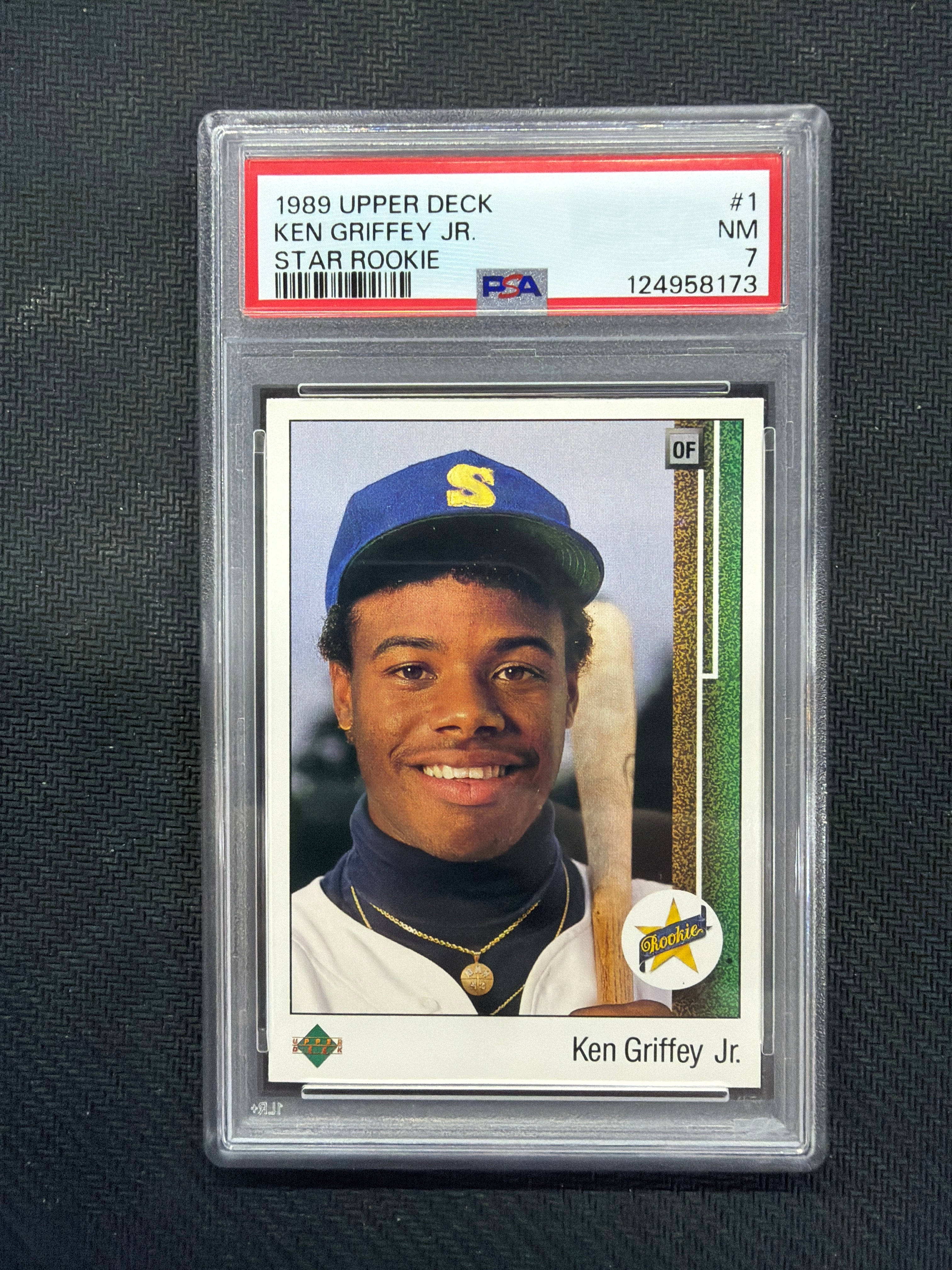 1989 Upper Deck Ken Griffey Jr Star Rookie PSA 7 8173