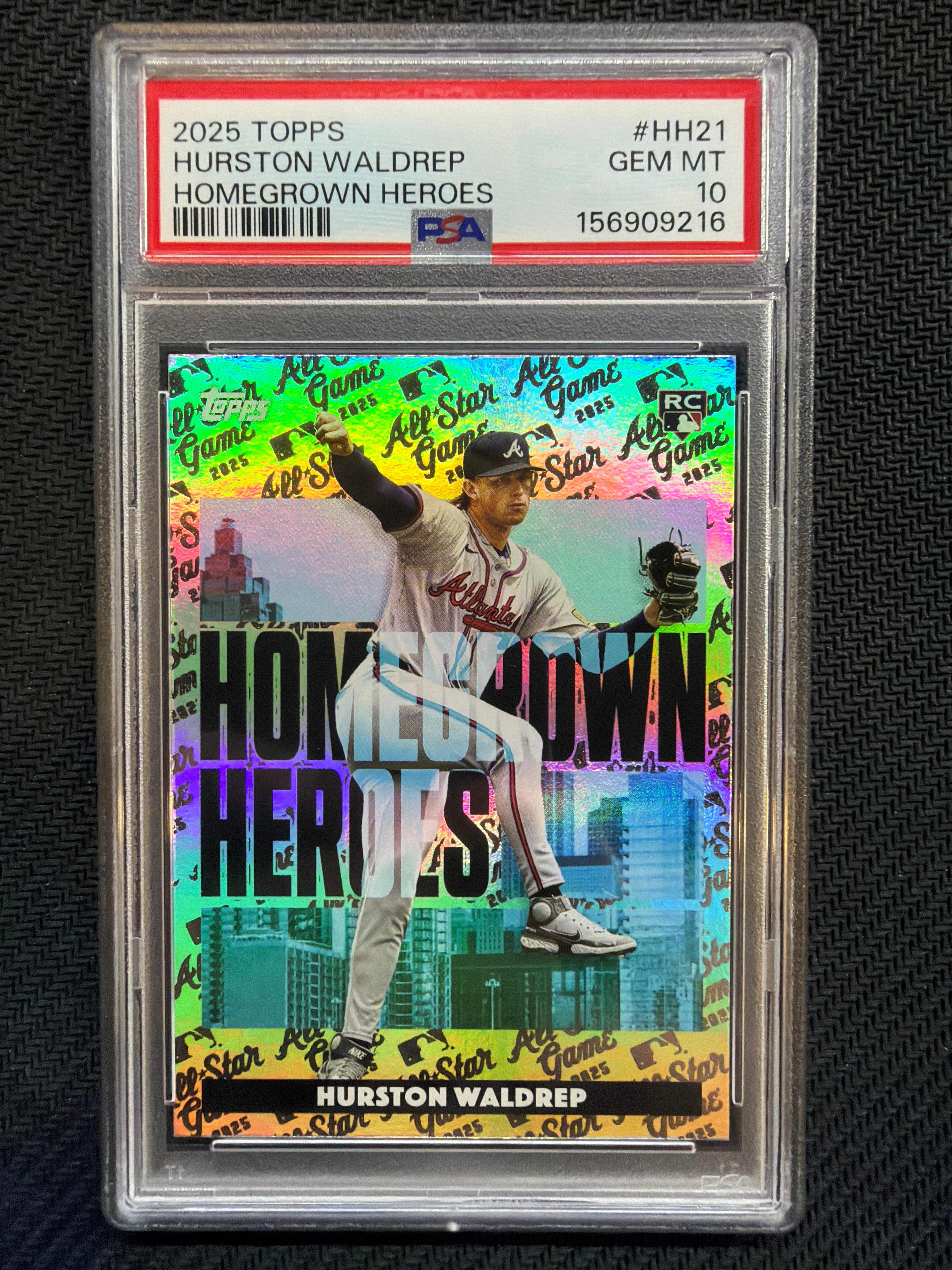 2025 Topps Hurston Waldrep Homegrown Heroes #HH21 PSA 10 Braves