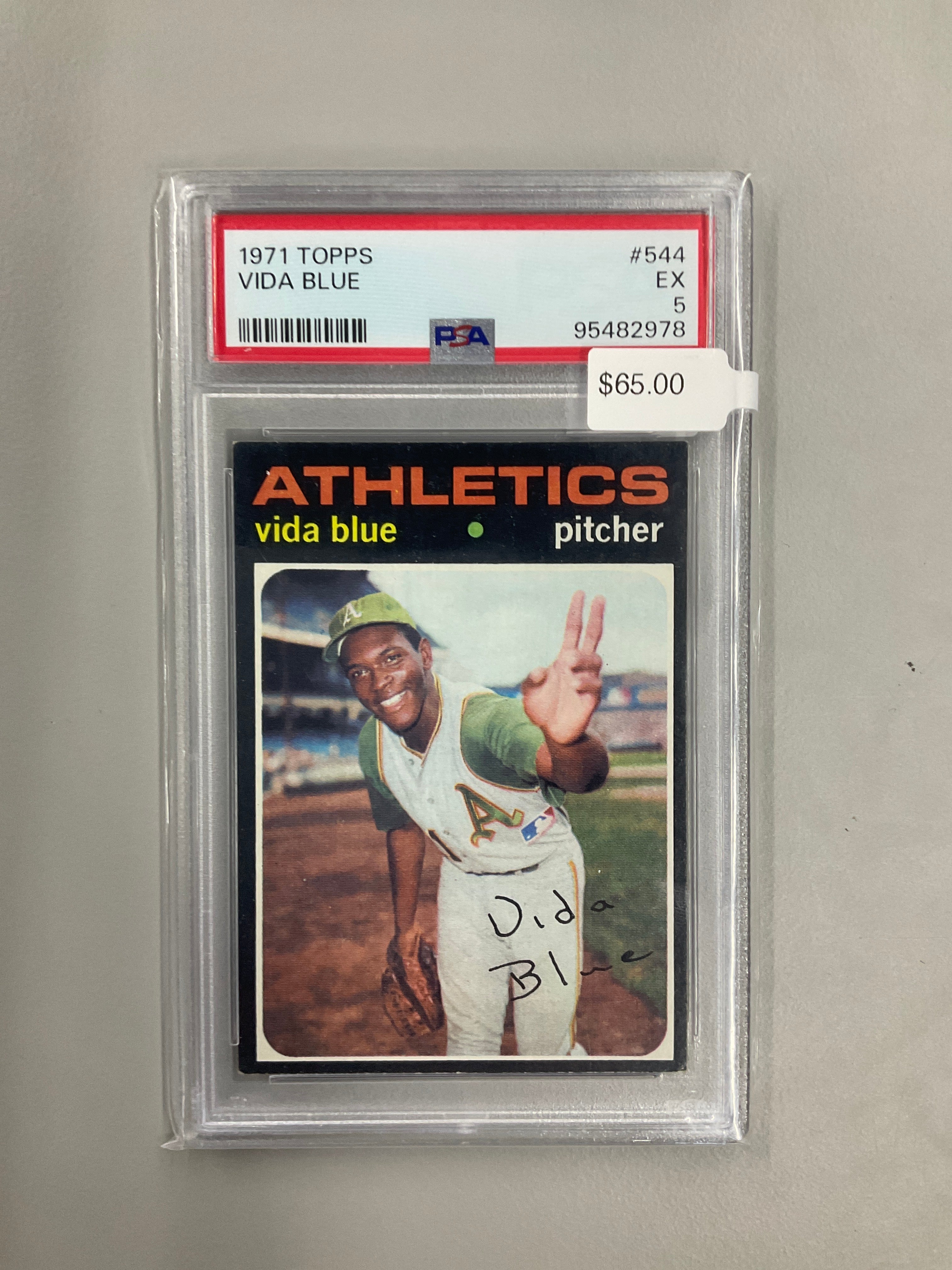 1971 Topps Vida Blue #544 PSA 5 A's