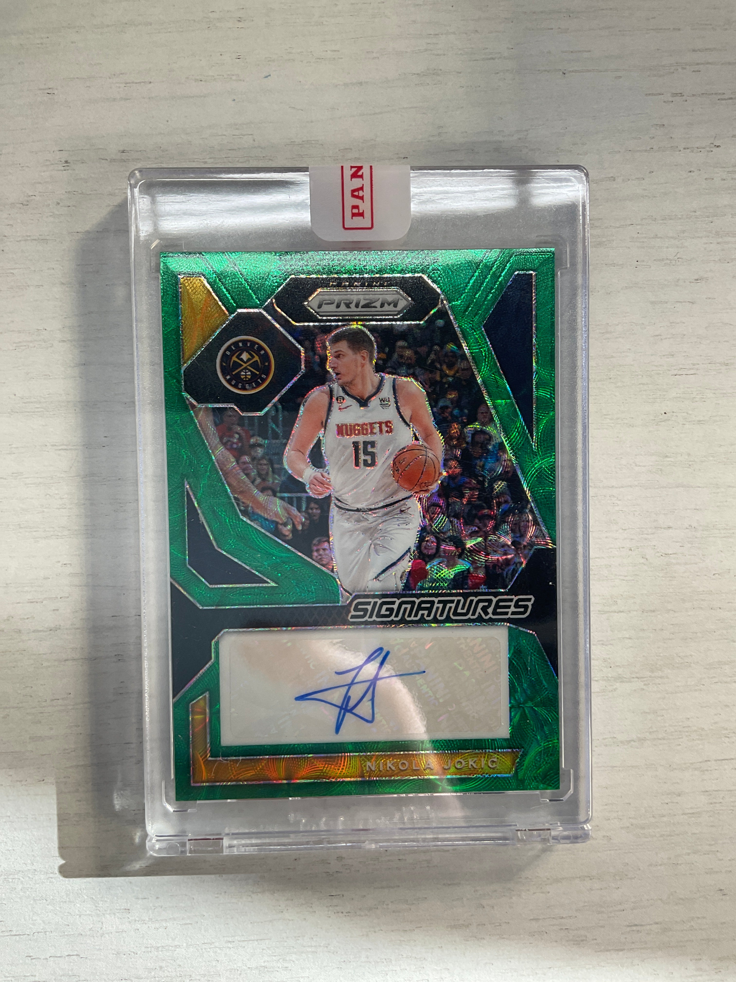 2023 Prizm Nikola Jokic Signatures Green Scope Auto /8