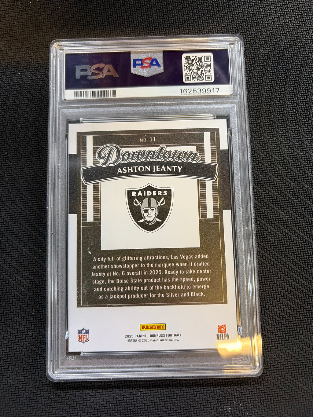 2025 Donruss Ashton Jeanty Rookie Downtown! #11