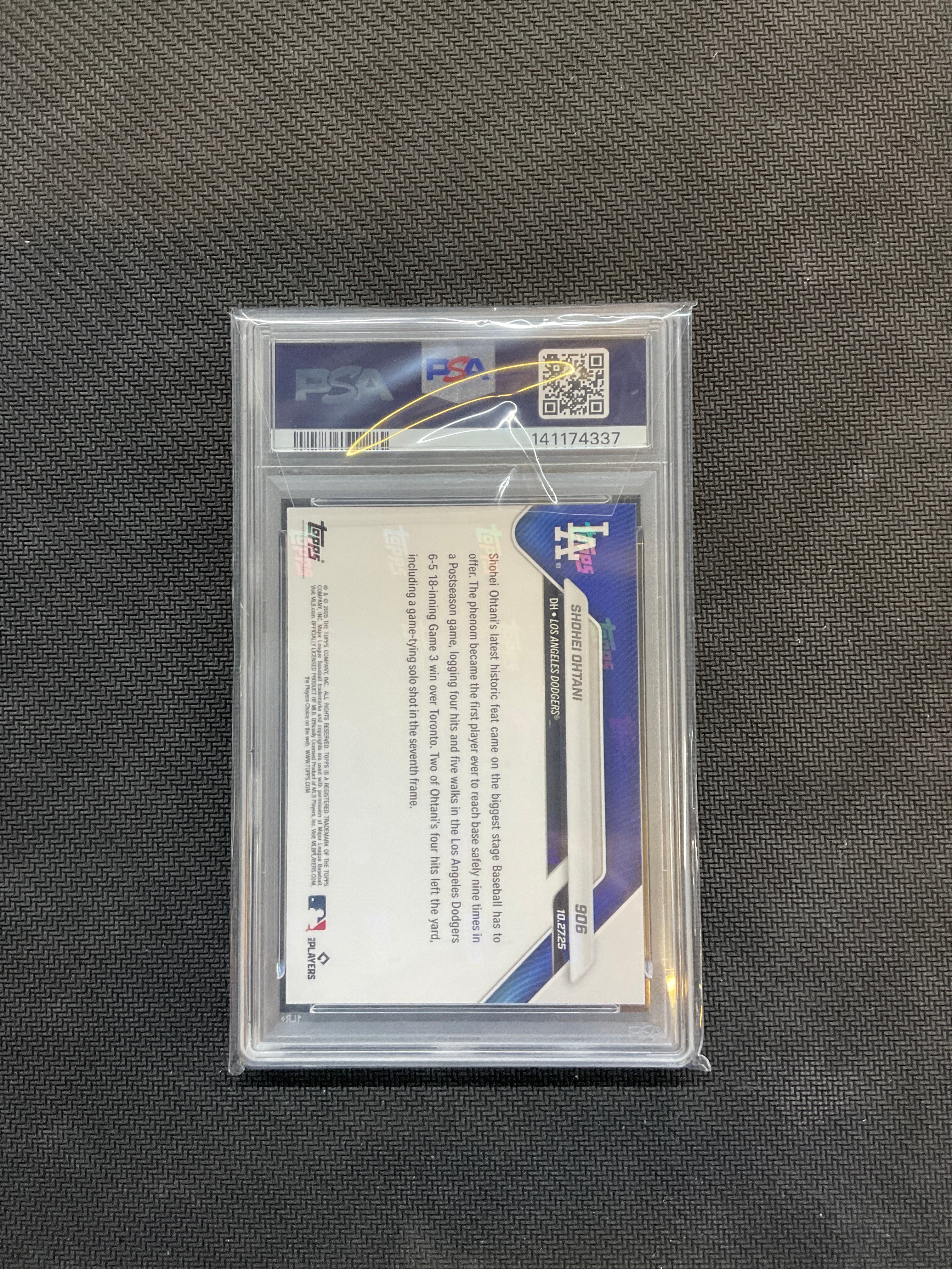2025 Topps Now Shohei Ohtani #906 PSA 9 337 Dodgers