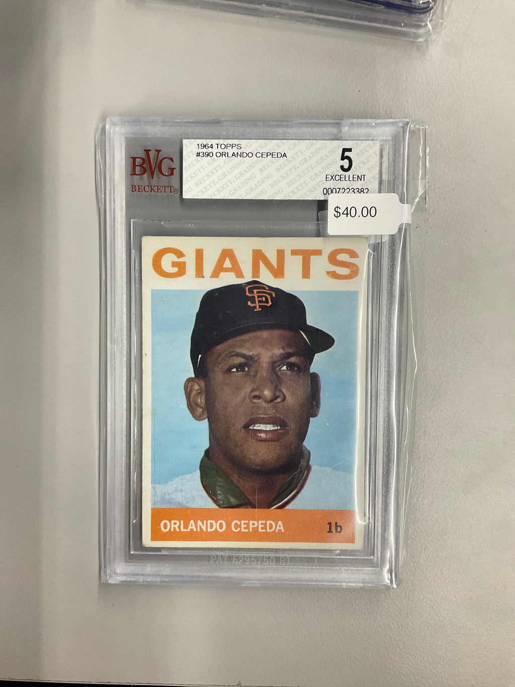 1964 Topps Orlando Cepeda BVG 5 Giants