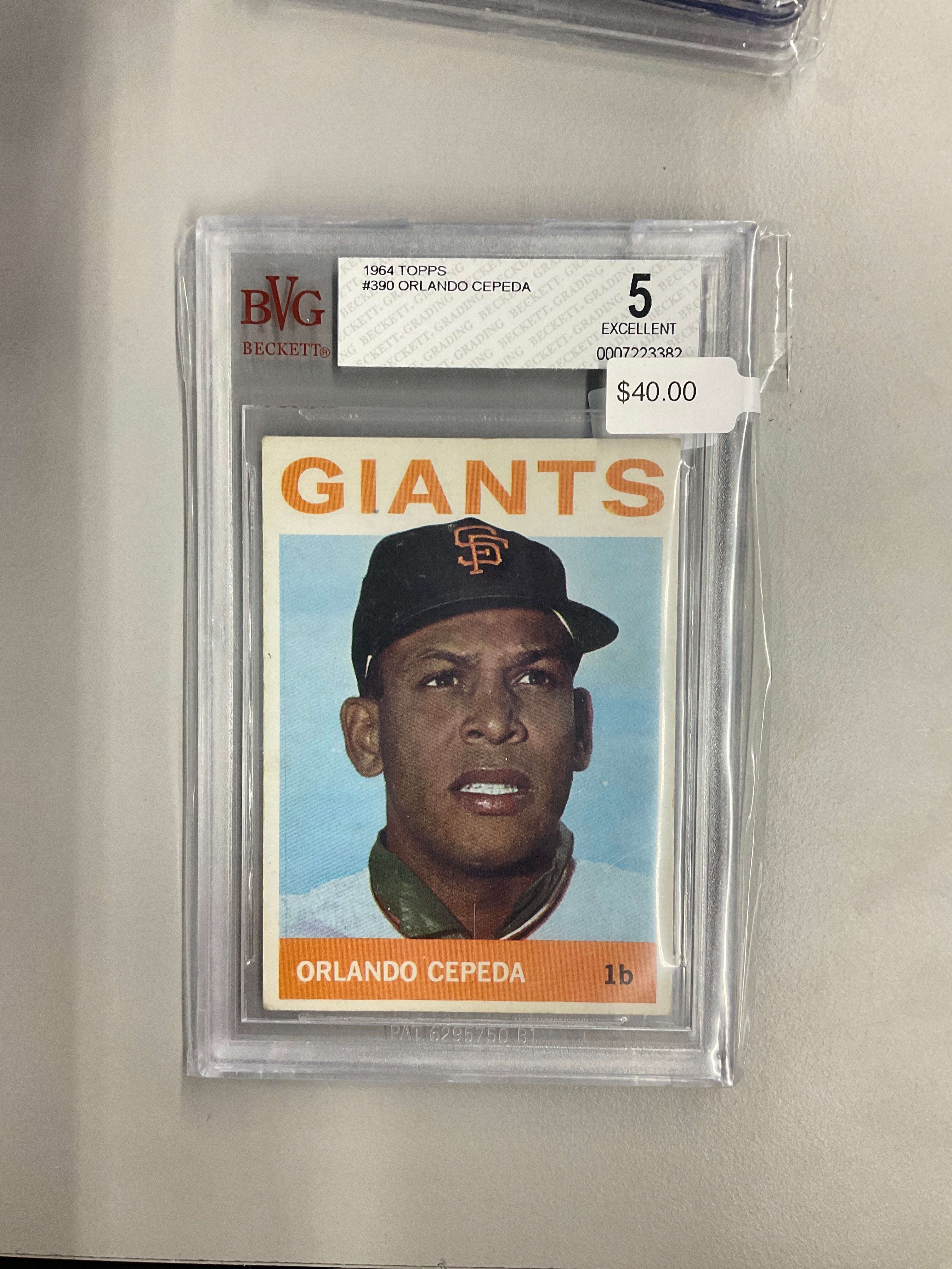 1964 Topps Orlando Cepeda BVG 5 Giants