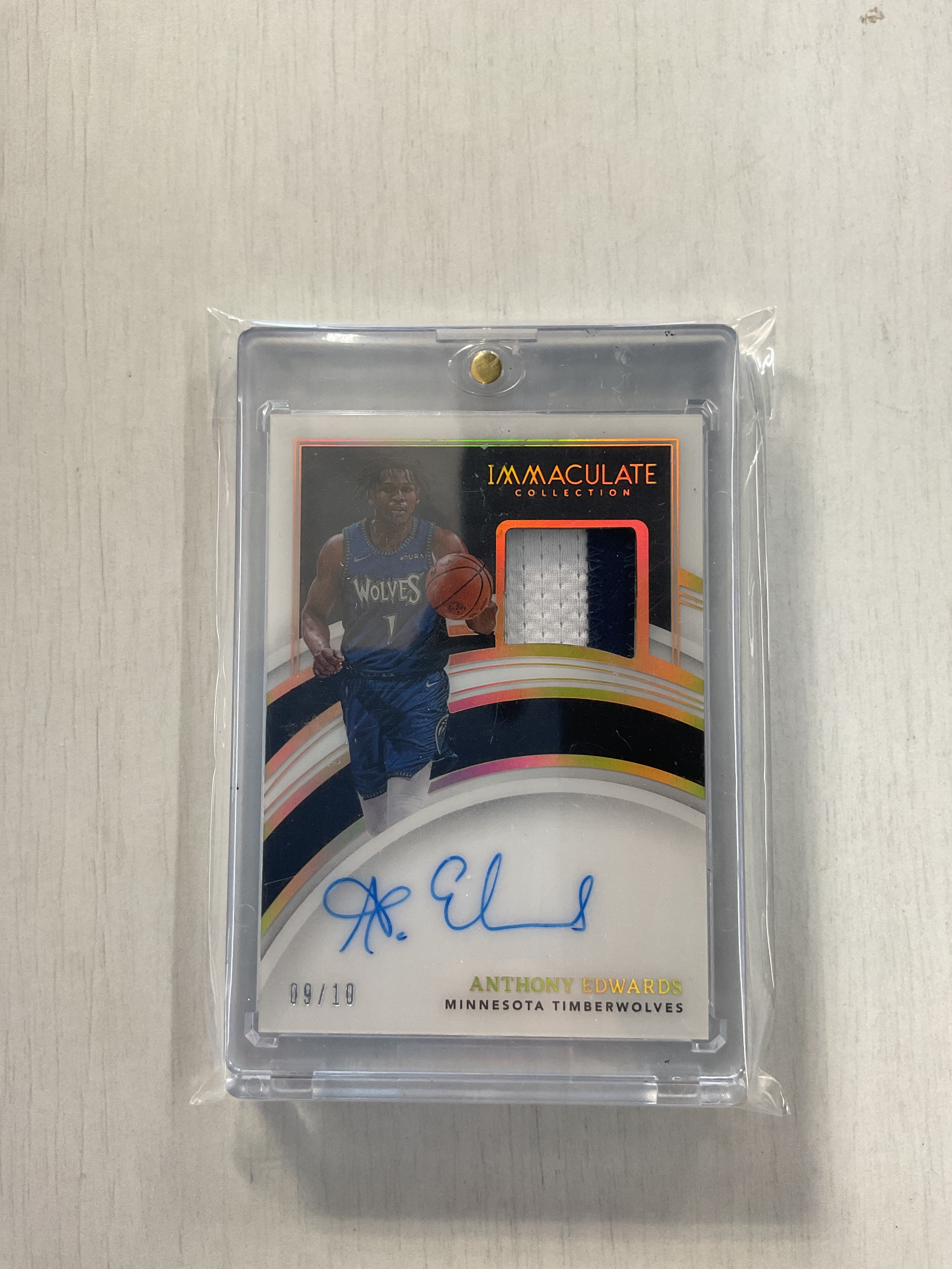 2021 Immaculate Anthony Edwards Patch Auto /10
