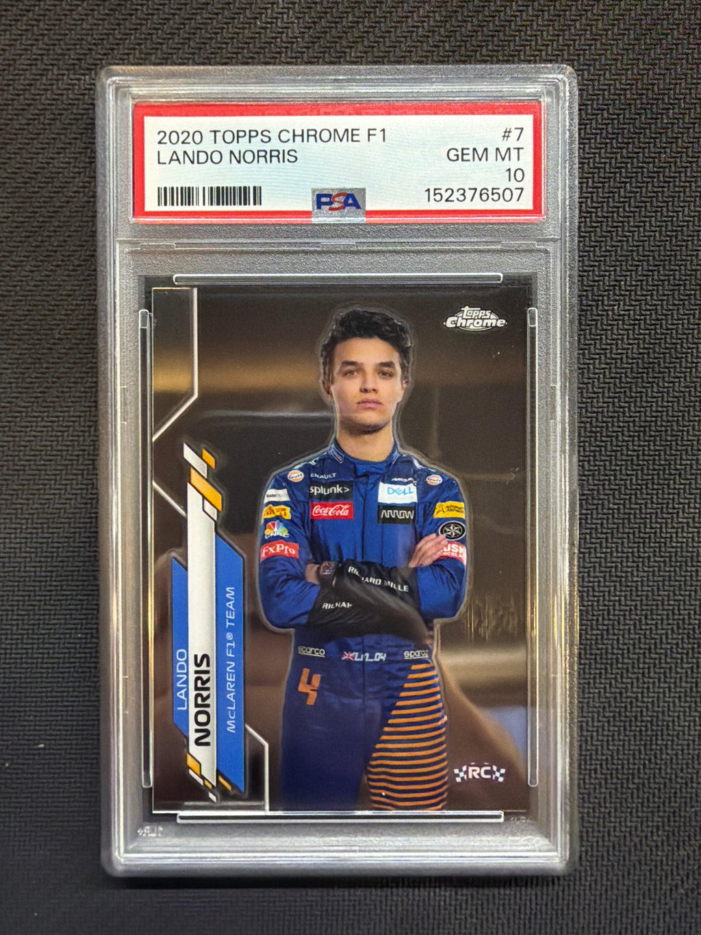 2020 Topps Chrome F1 Lando Norris #7 Rookie PSA 10 Mclaren 507