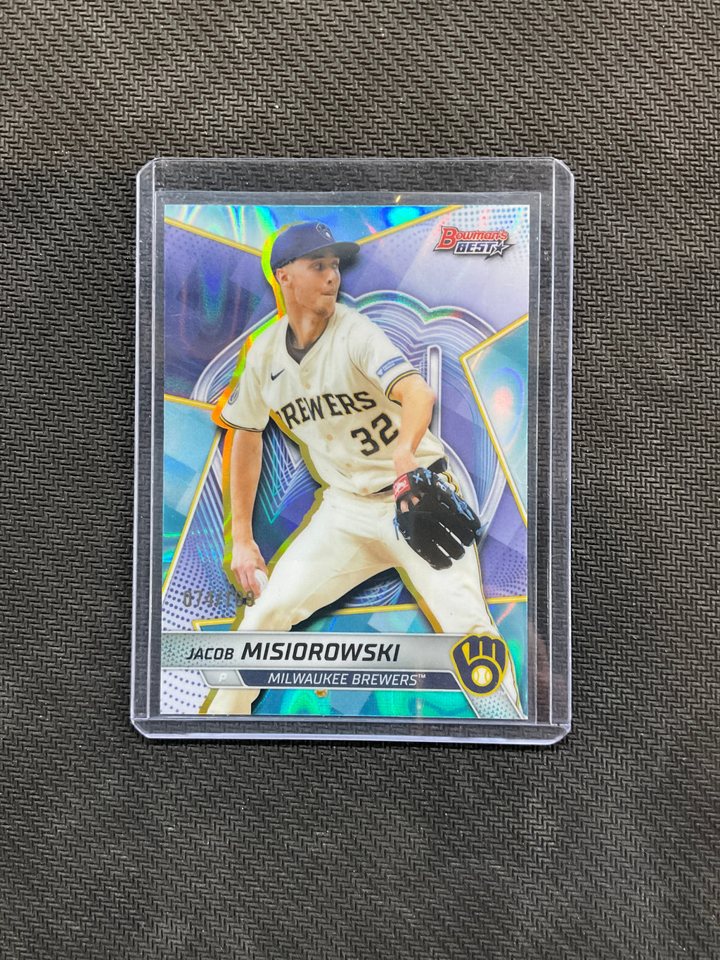 2025 Bowman Best Jacob Misiorowski /199 Brewers Rookie