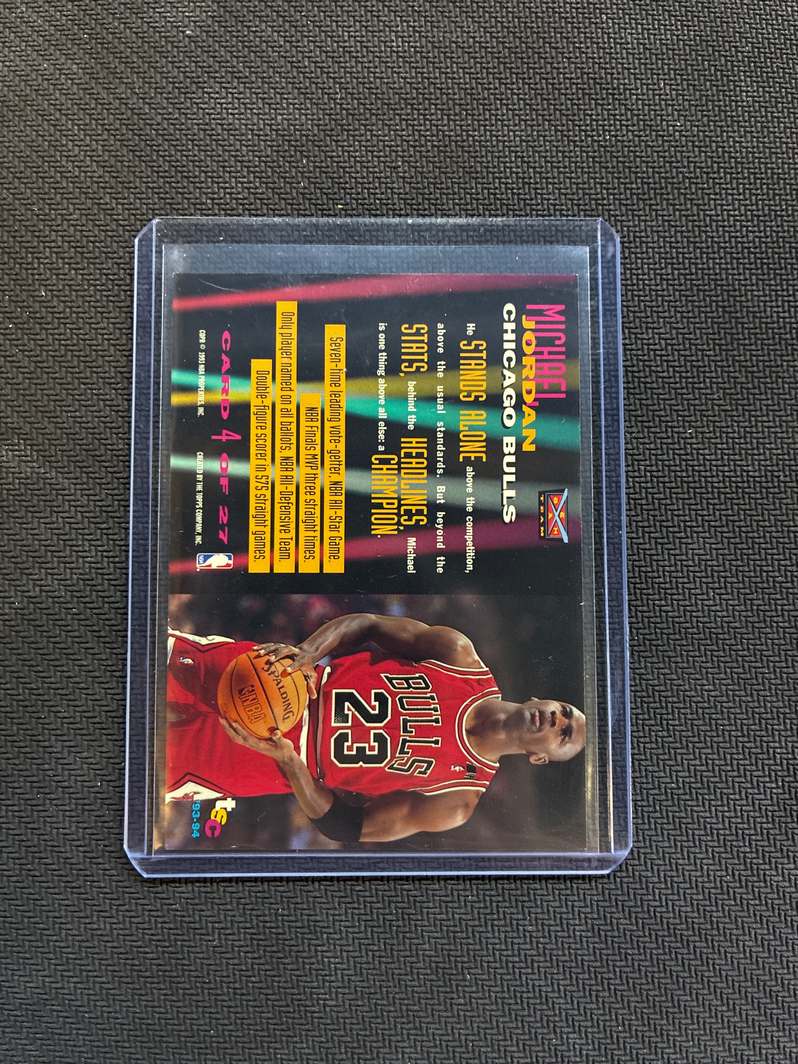 1993 Topps Stadium Club Michael Jordan Beam Team Bulls
