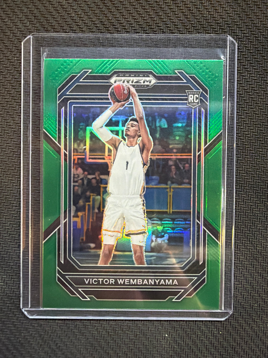 2023 Prizm Draft Picks Victor Wembanyama Green Rookie Spurs