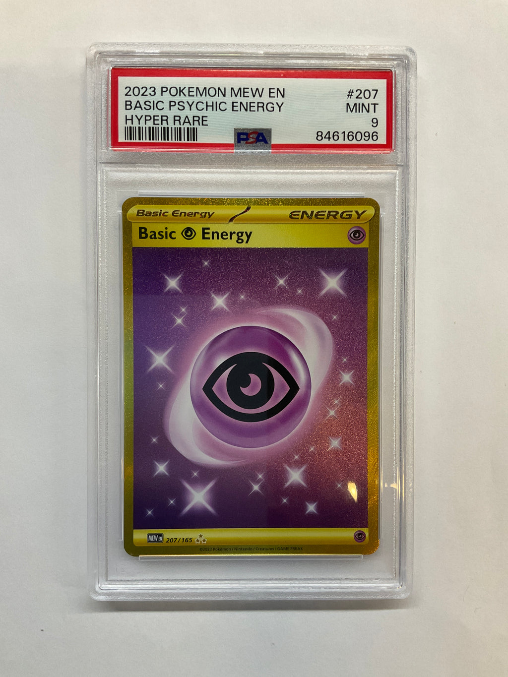 2023 Pokemon 151 Basic Psychic Energy 207 PSA 9