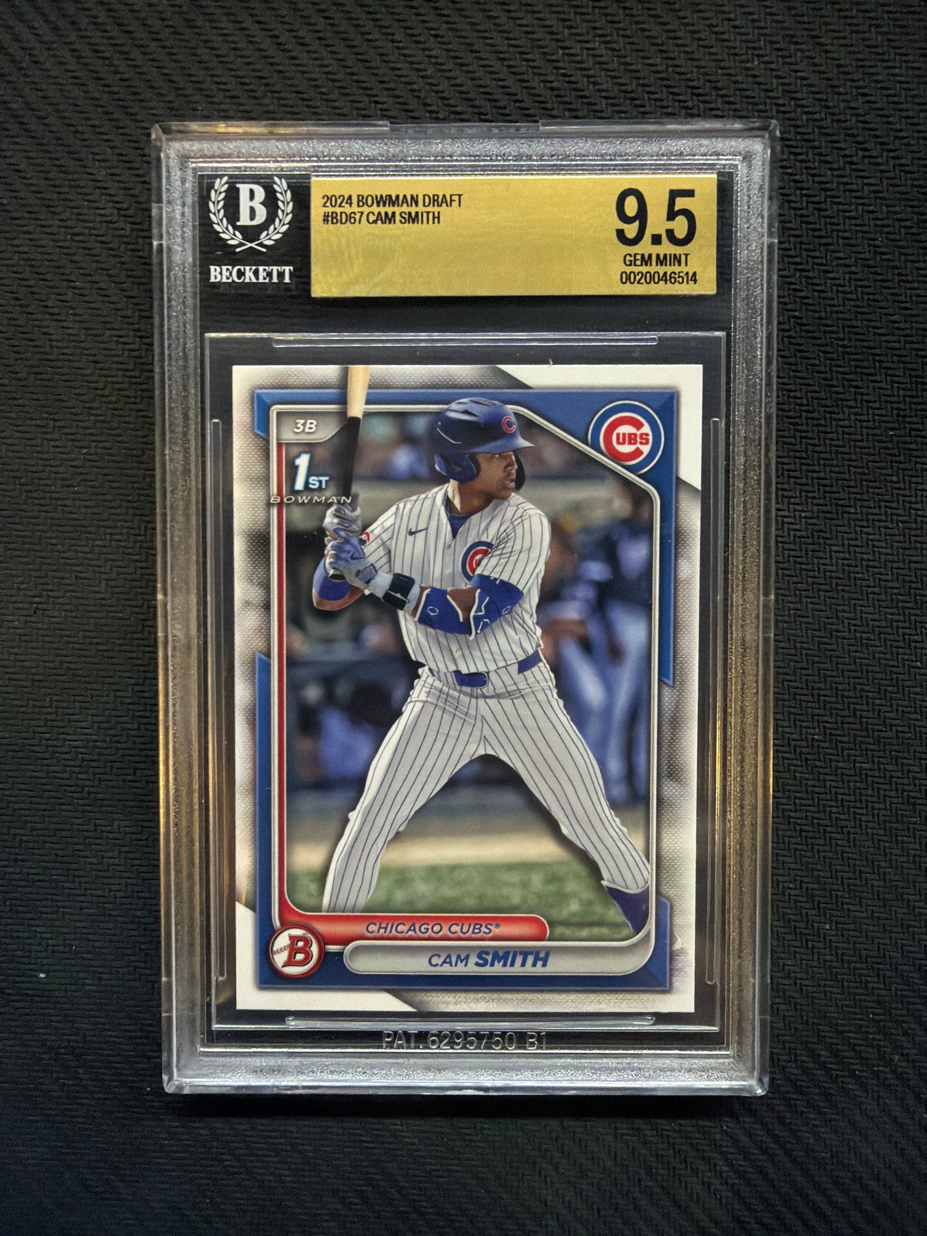 2024 Bowman Draft Cam Smith 1st Bowman BGS 9.5 Cubs 514