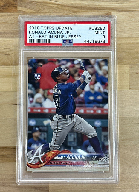 2018 Topps Update Ronald Acuna PSA 9 Rookie Braves