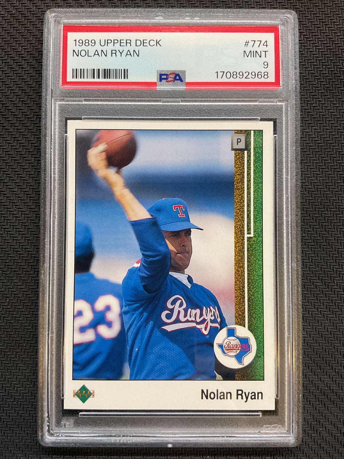 1989 Upper Deck #774 Nolan Ryan PSA 9