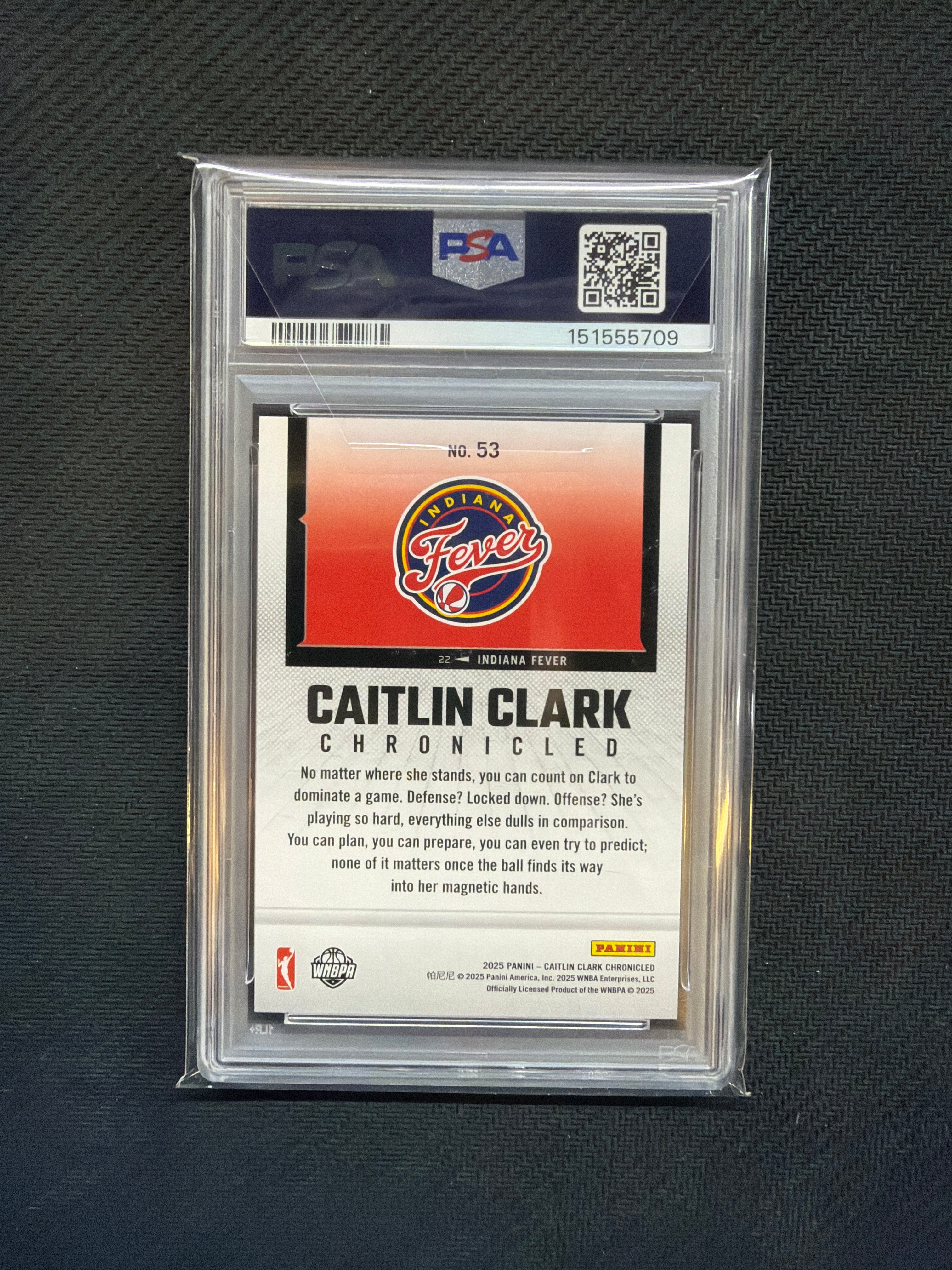2025 Caitlin Clark Chronicled Caitlin Clark Yellow Holo PSA 10 709