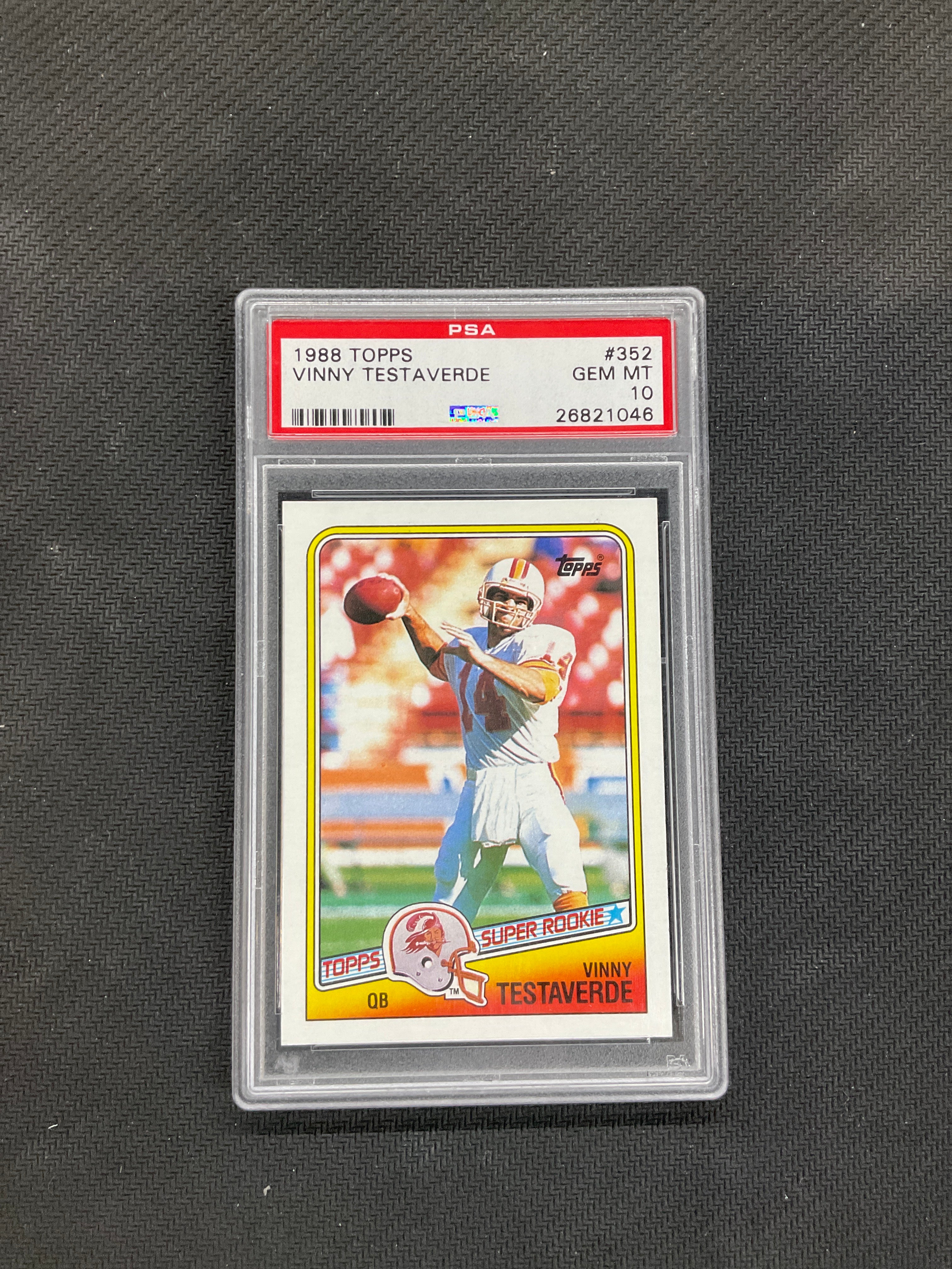 1988 Topps Vinny Testaverde Rookie PSA 10 #352