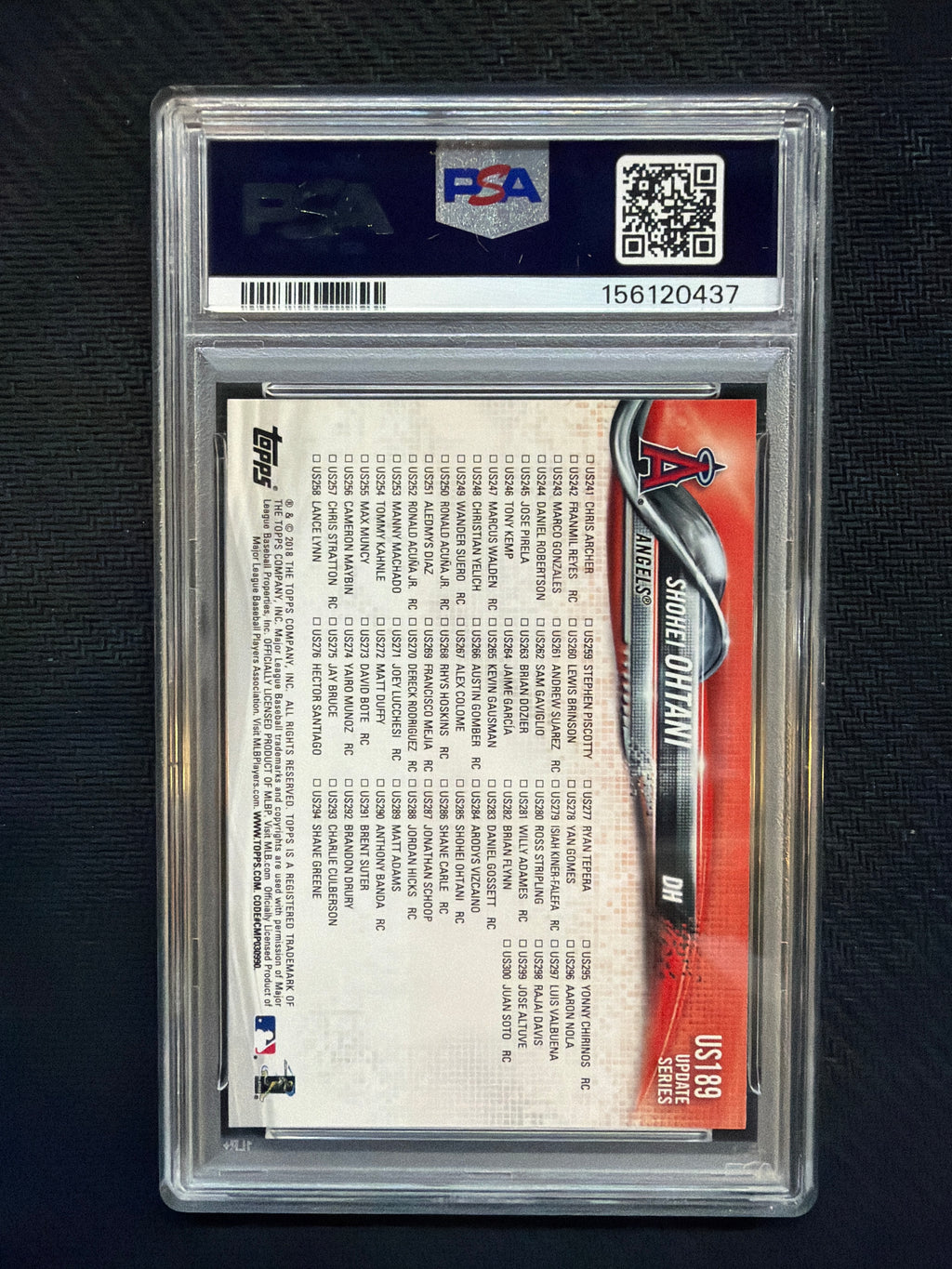 2018 Topps Update Shohei Ohtani 3 HR Game Streak PSA 9 437