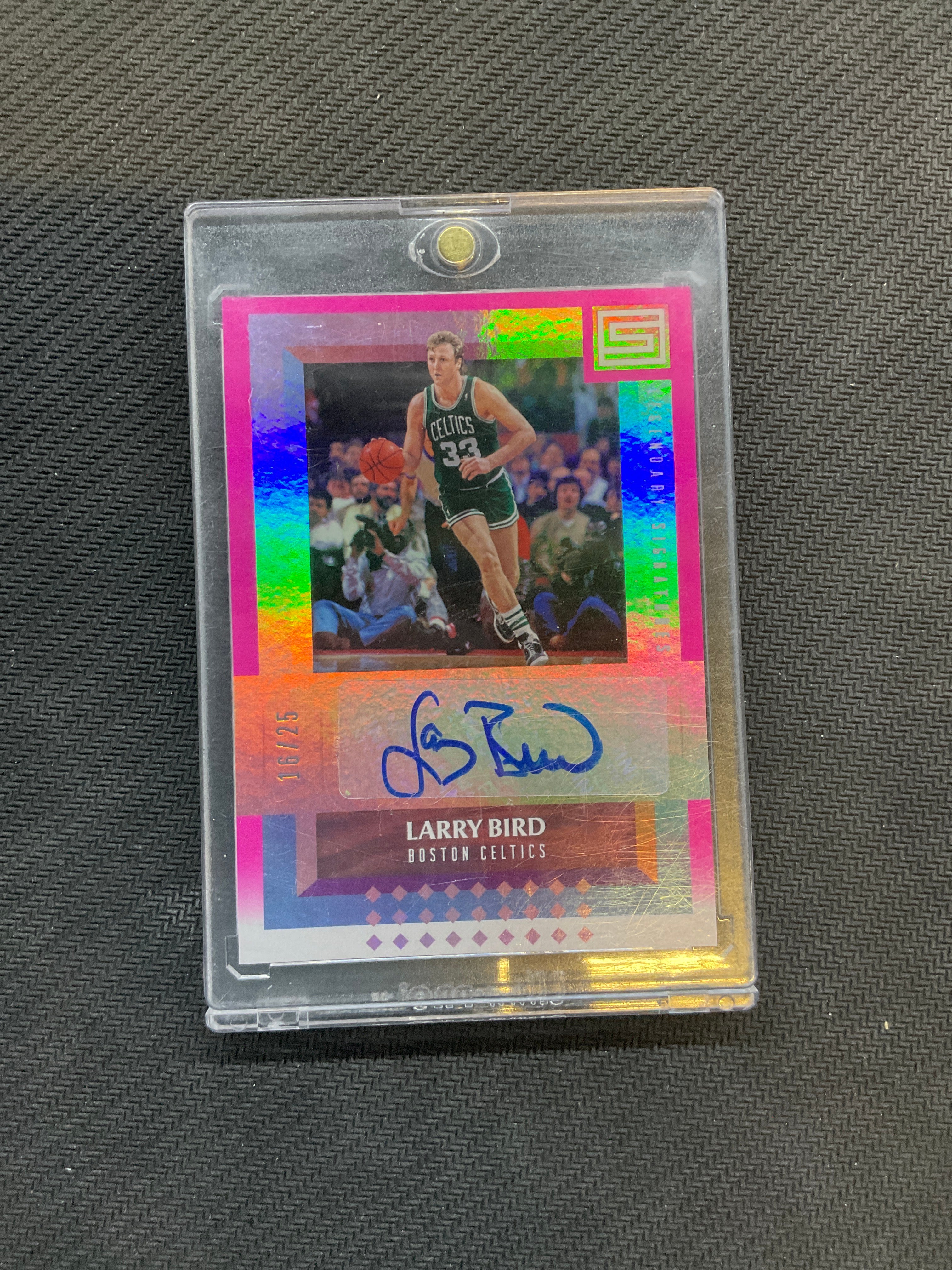 2017-18 Panini Status Larry Bird Auto /25 Celtics