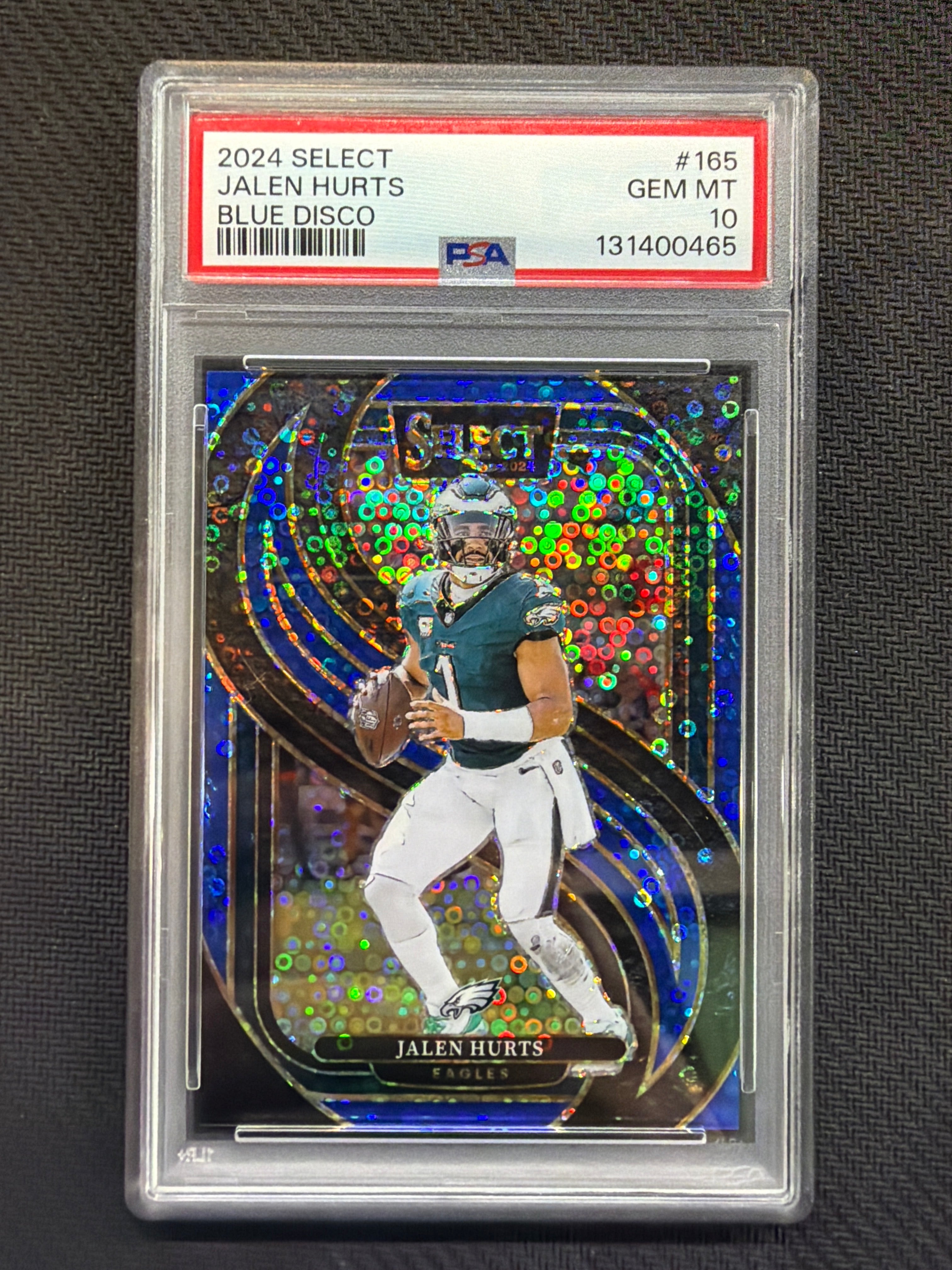 2024 Select Jalen Hurts Blue Disco /25 PSA 10 Eagles
