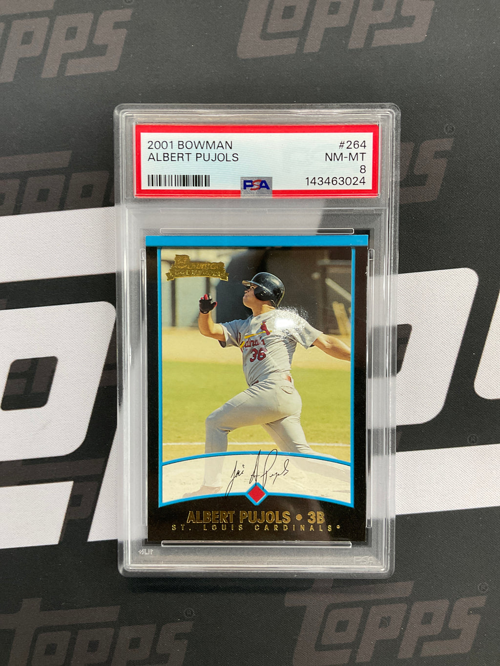 2001 Bowman Albert Pujols Rookie #254 PSA 8