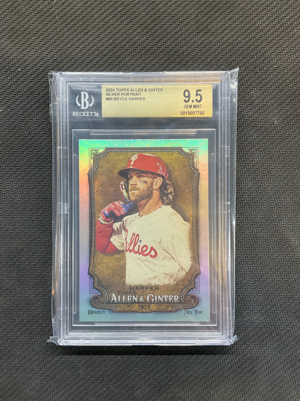 2024 Topps Allen & Ginter Bryce Harper Silver Portrait BGS 9.5