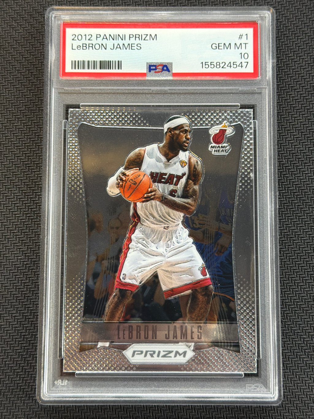 2012 Panini Prizm LeBron James #1 PSA 10 Heat 547