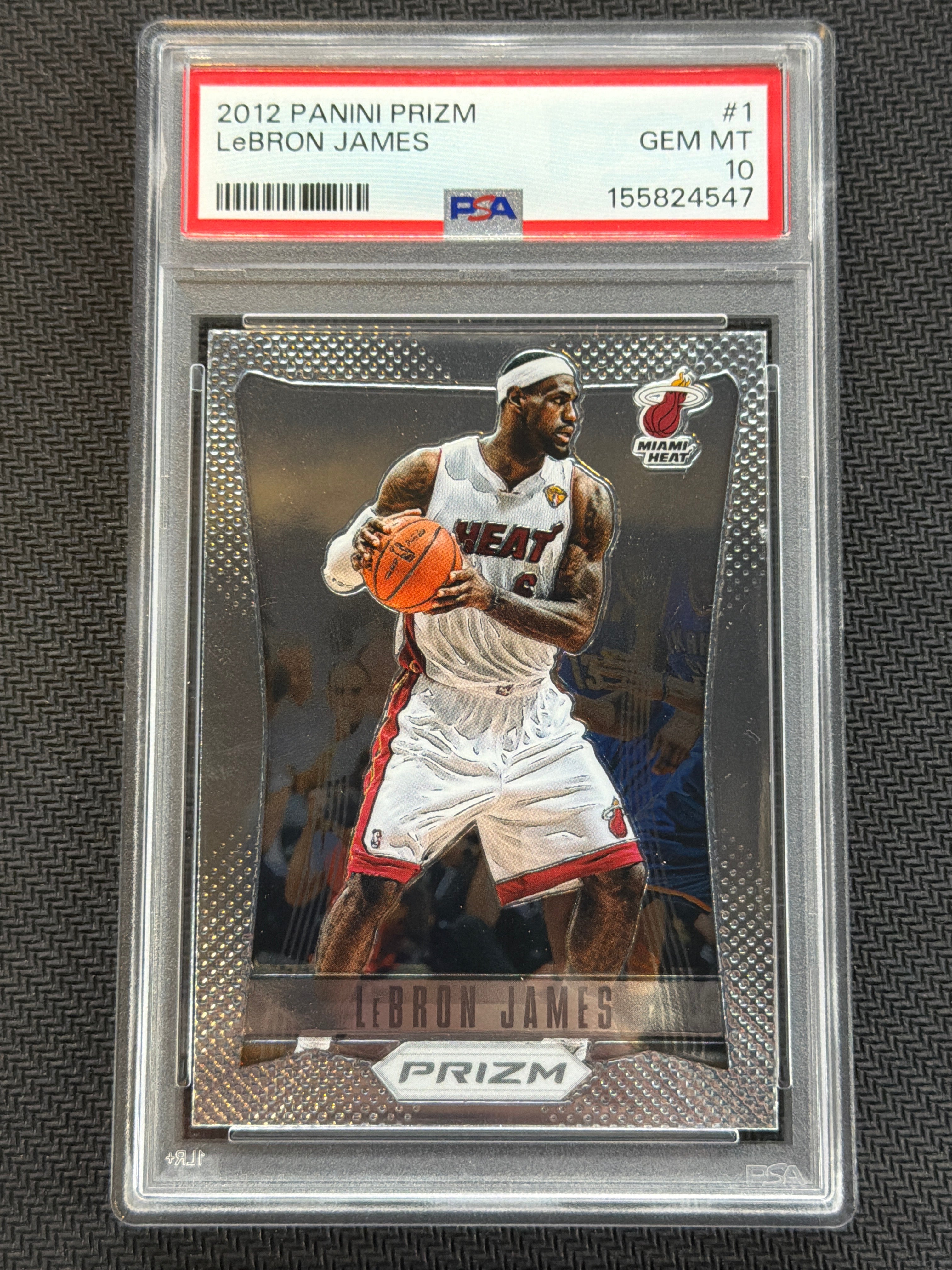 2012 Panini Prizm LeBron James #1 PSA 10 Heat 547
