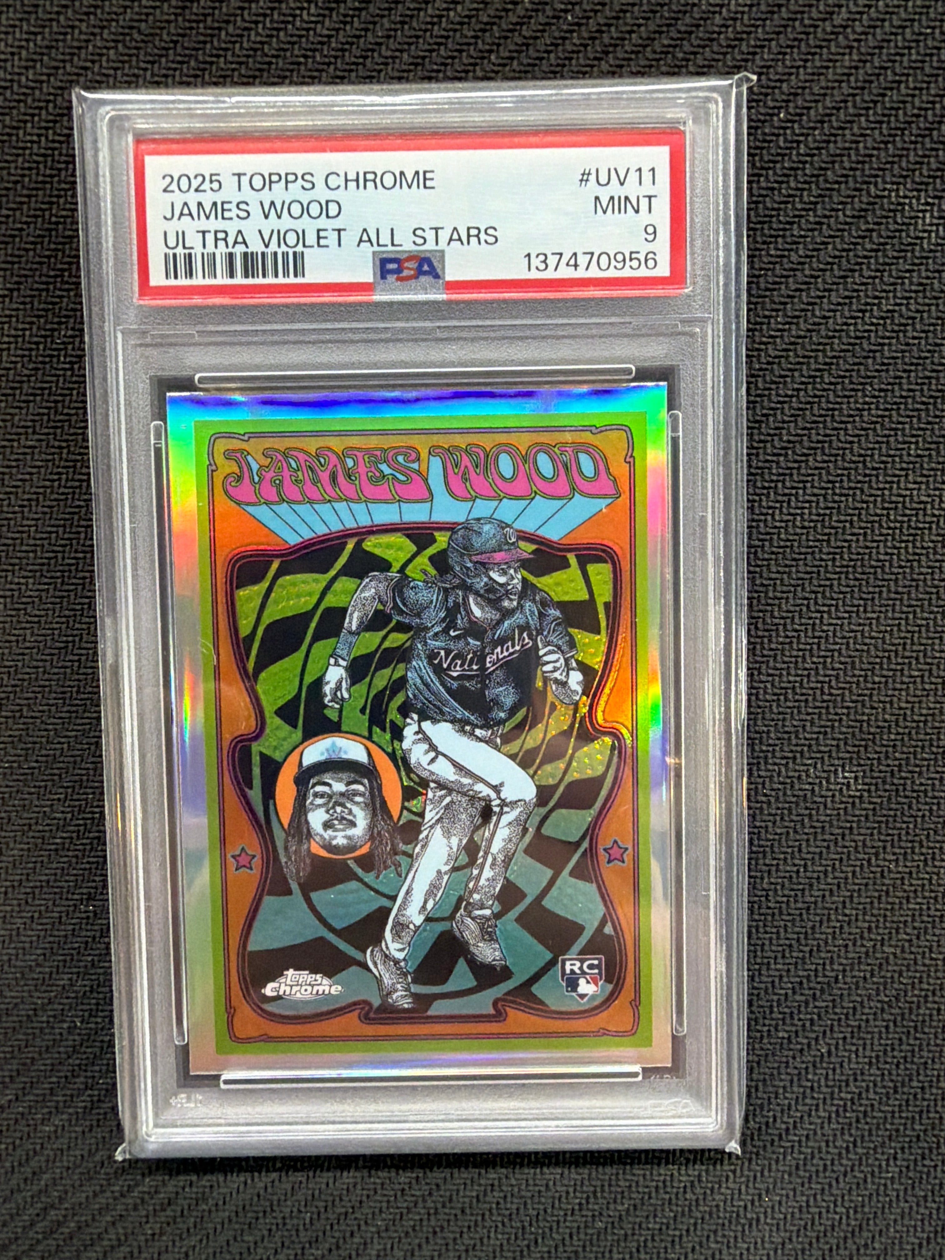 2025 Topsp Chrome James Wodod Ultra Violet All Stars PSA 9