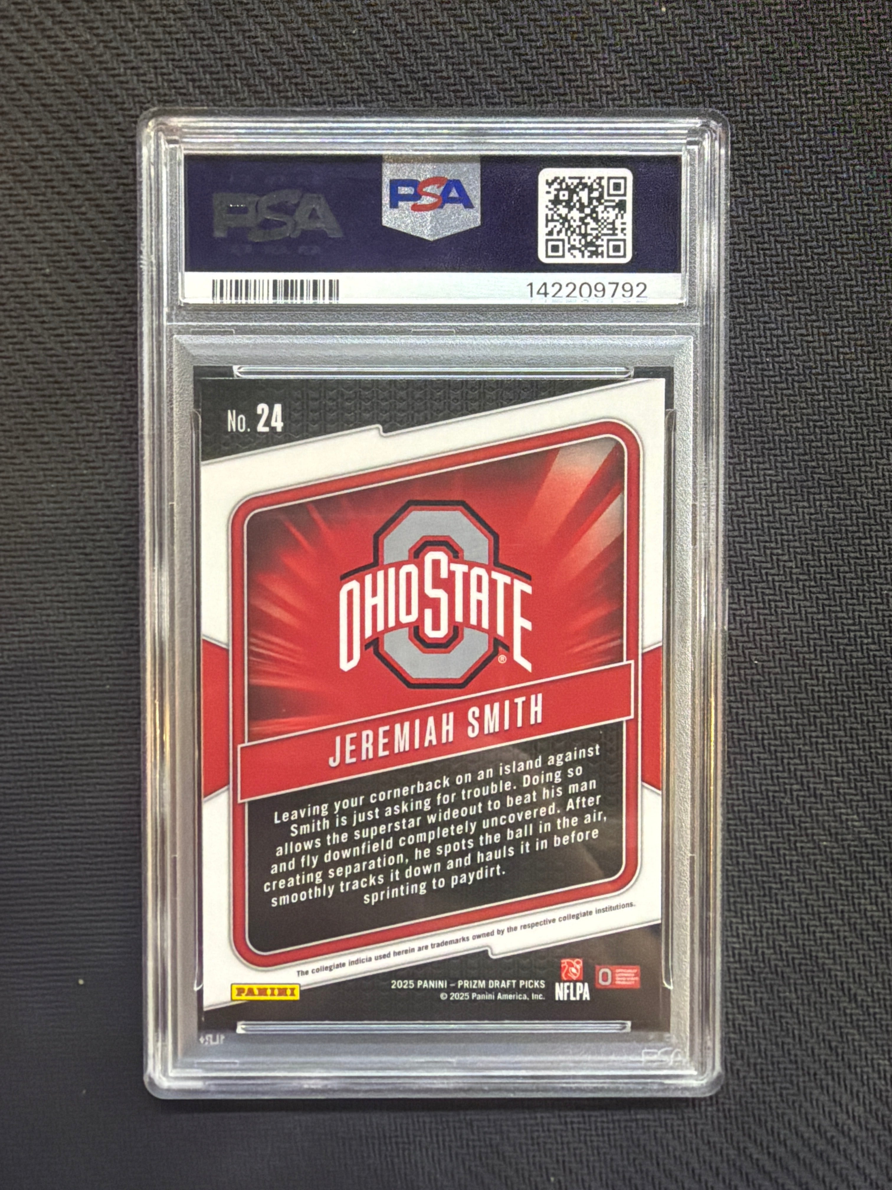 2025 Prizm Draft Picks Jeremiah Smith Hype PSA 9