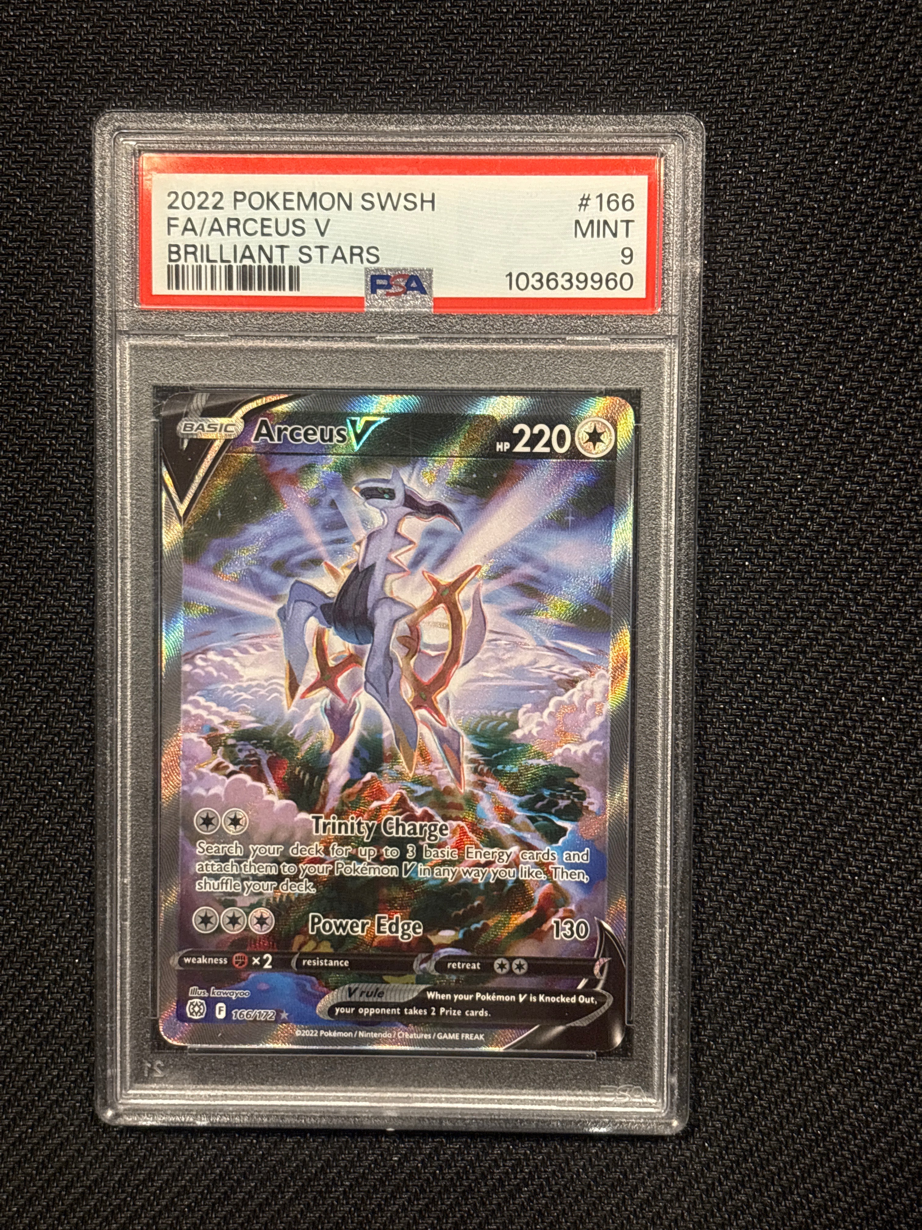 2022 Arceus V 166 PSA 9