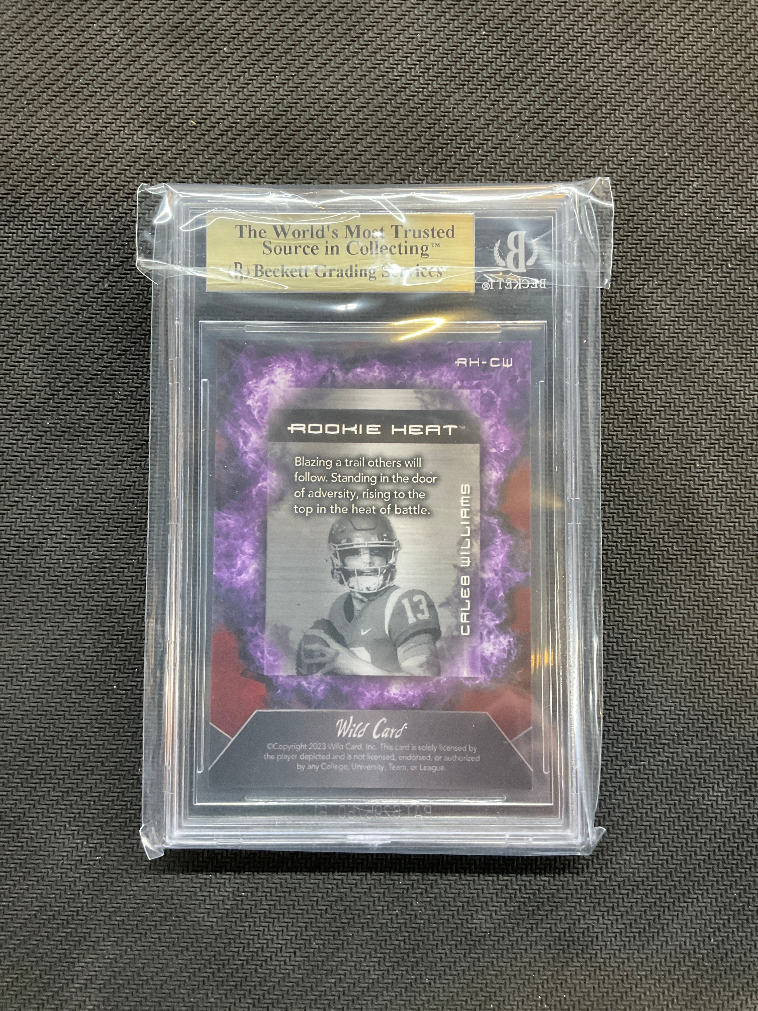 2023 Wild Card Caleb Williams Red Purple /75 BGS 9.5