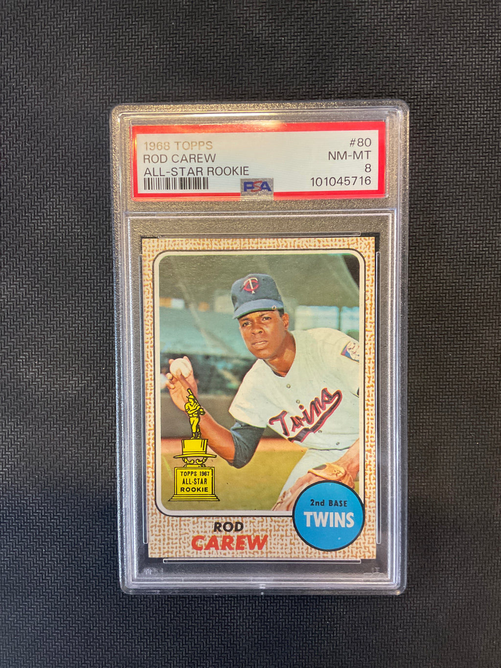 1968 Topps Rod Carew All-Star Rookie PSA 8 716