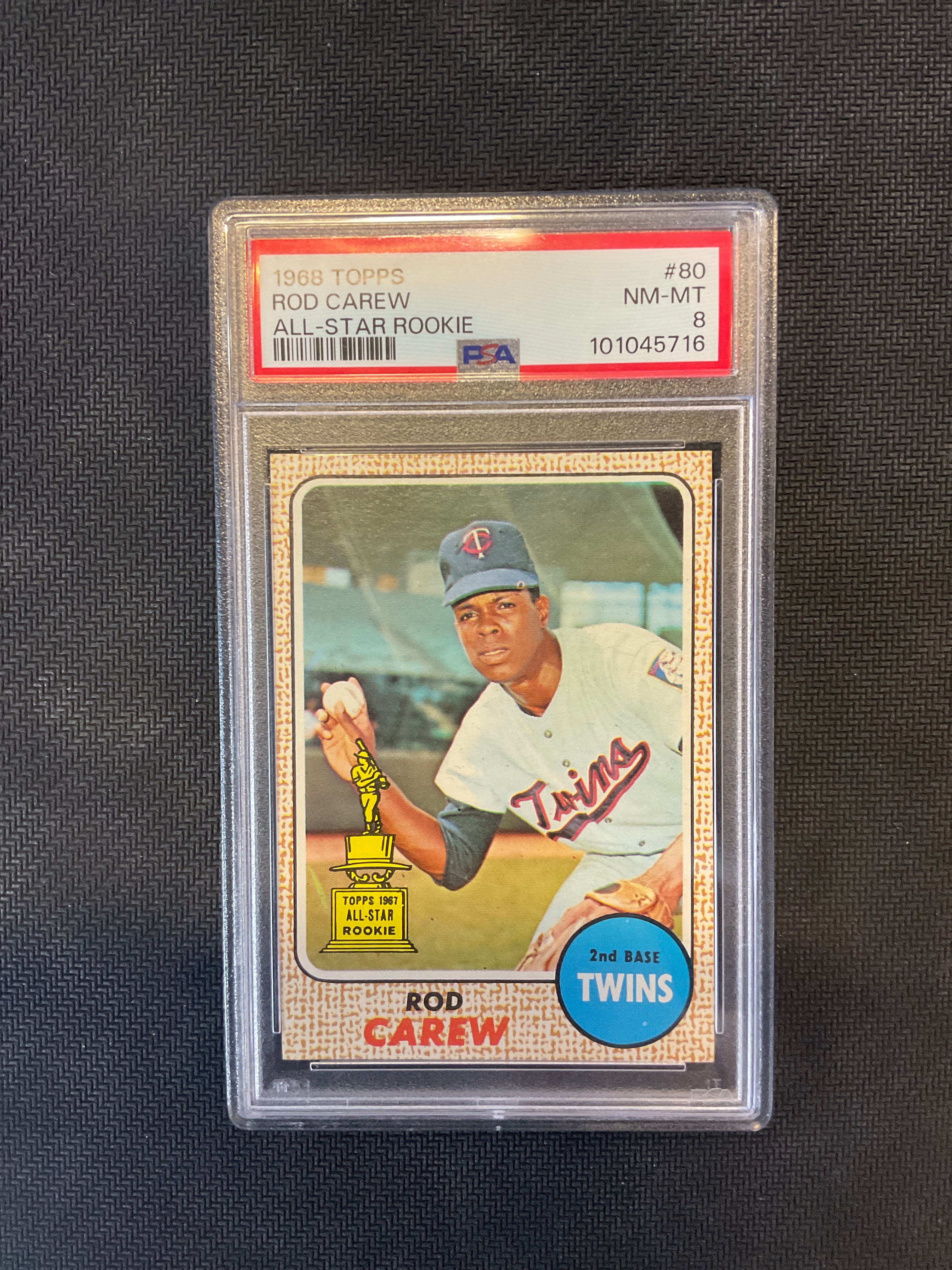 1968 Topps Rod Carew All-Star Rookie PSA 8 716