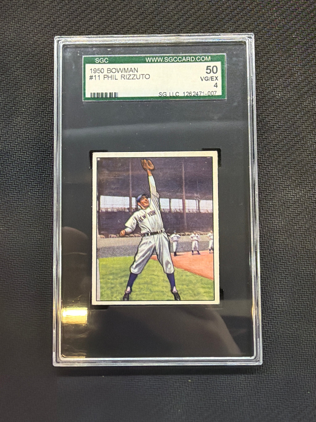 1950 Bowman Phil Rizzuto Rookie SGC 4