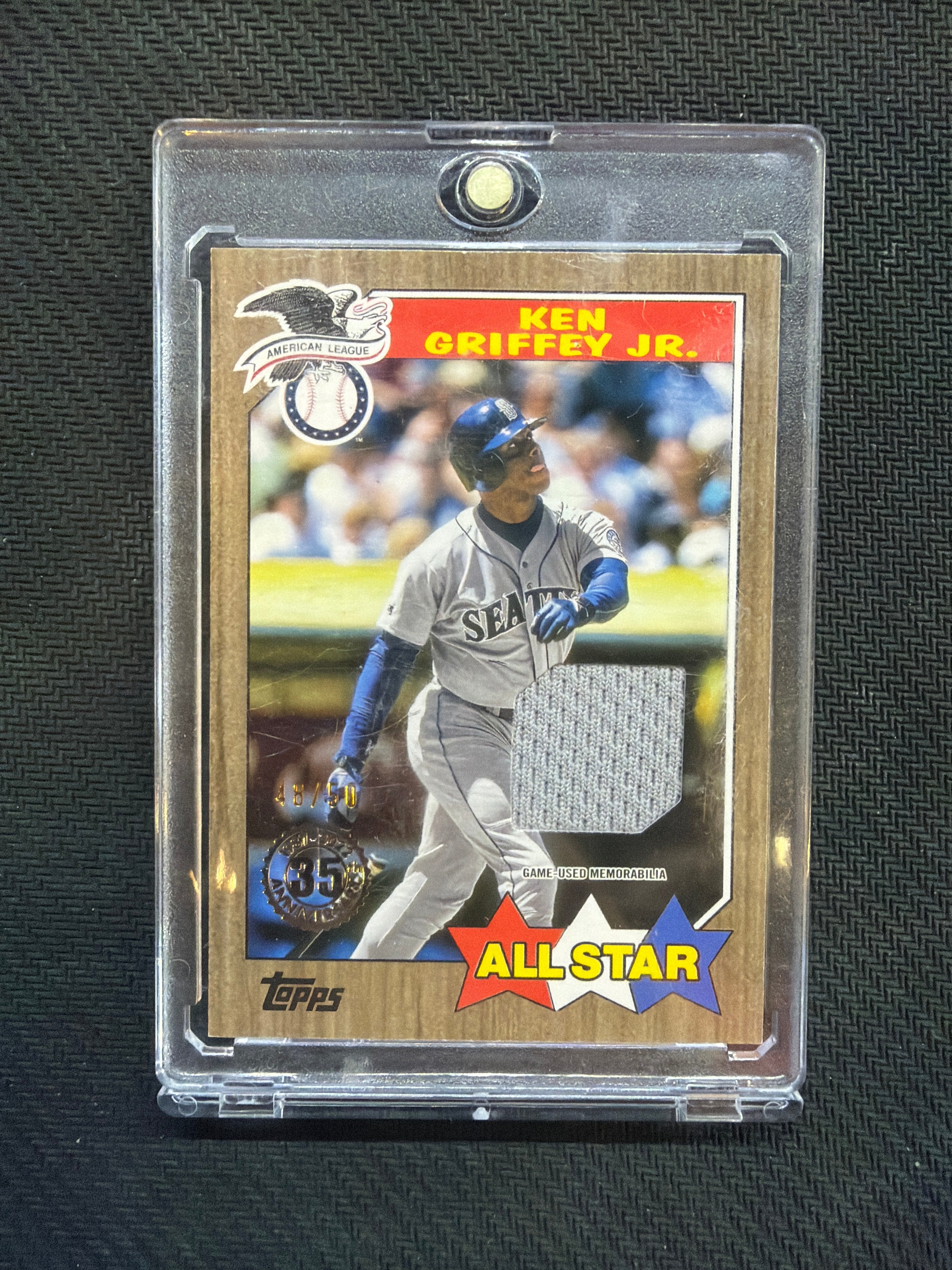 2022 Topps Series 2 Ken Griffey Jr All Star Game Used Memorabilia /50 Mariners
