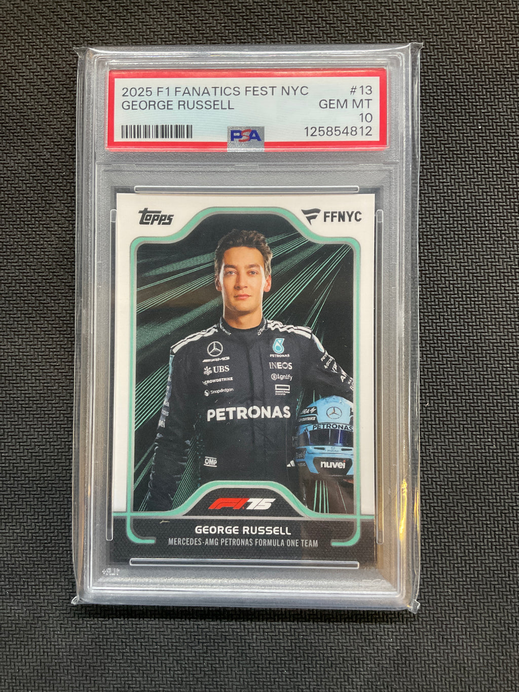 2025 Topps F1 Fanatics Fest George Russell #13 PSA 10 Mercedes