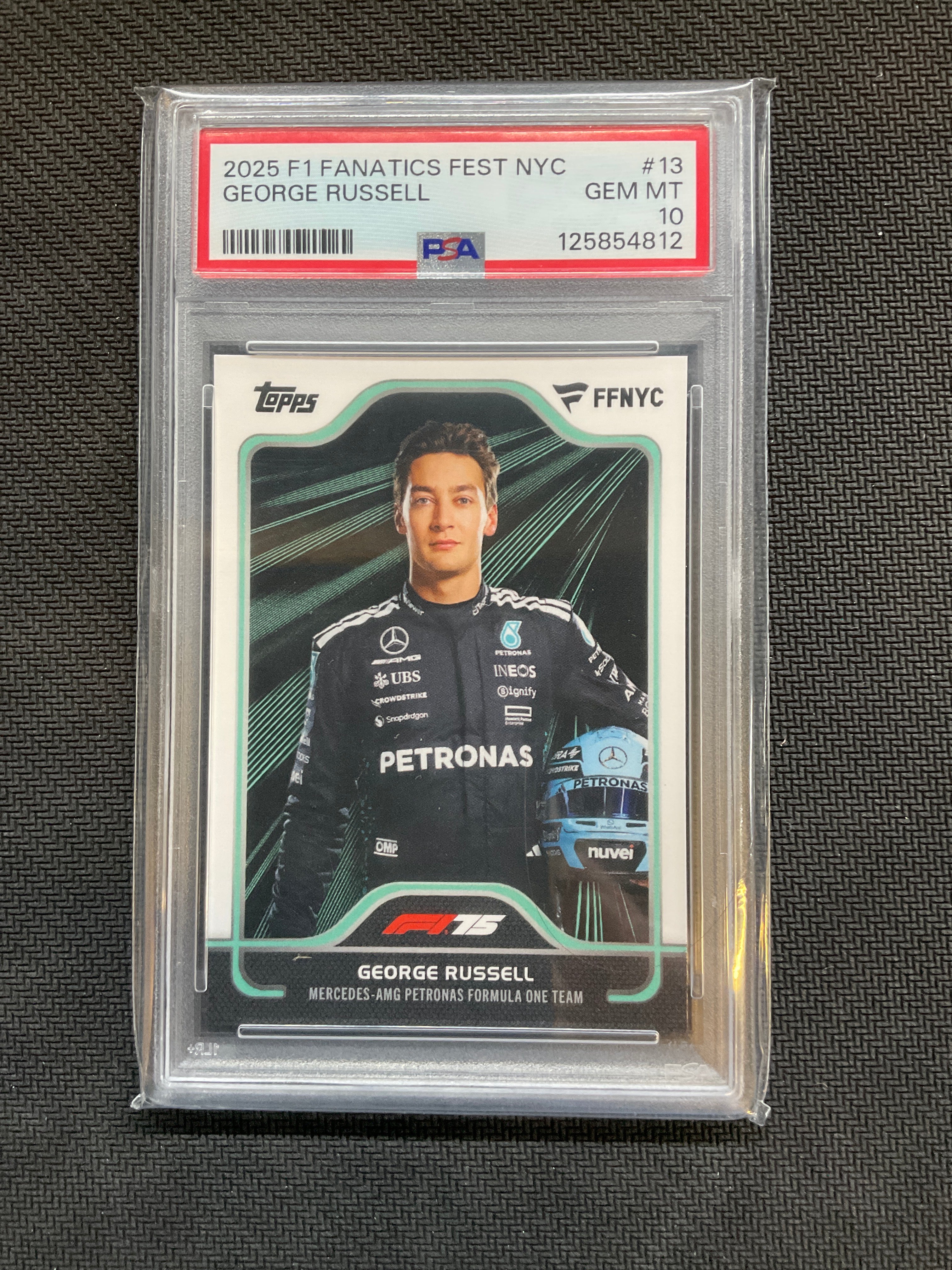 2025 Topps F1 Fanatics Fest George Russell #13 PSA 10 Mercedes