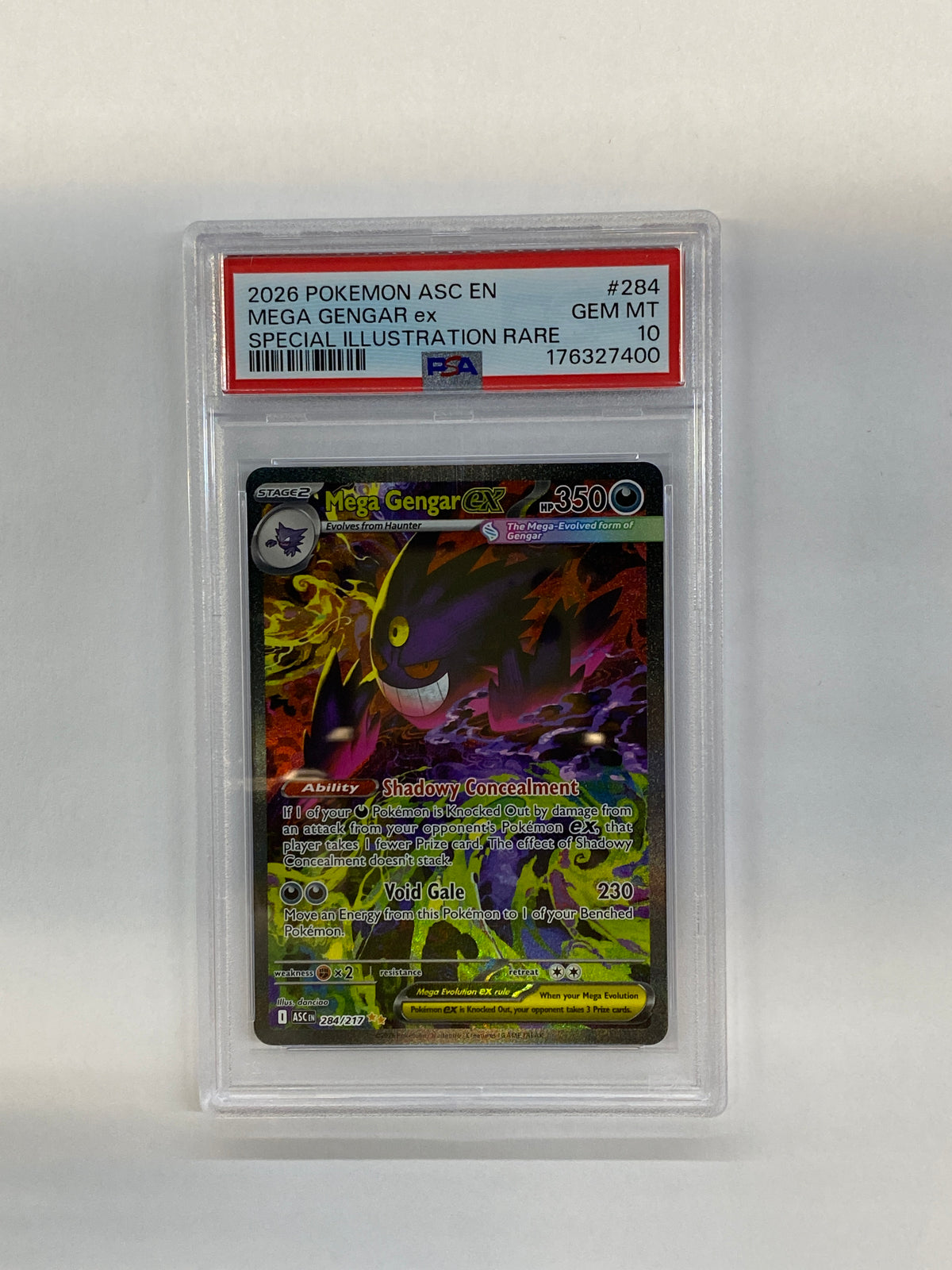 2026 Pokemon Ascended Heroes Mega Gengar ex 284 SIR PSA 10
