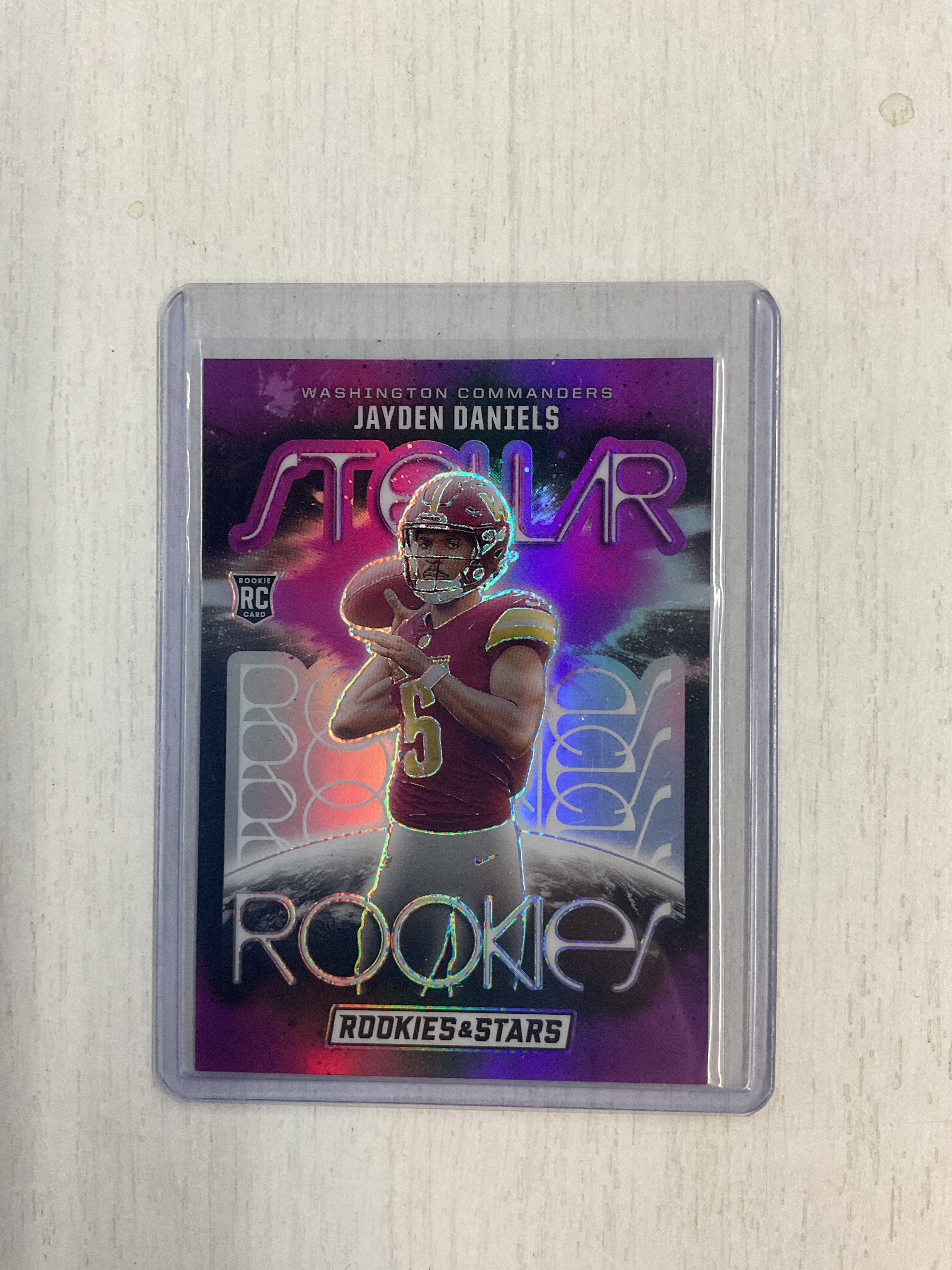 2024 Rookies & Stars Jayden Daniels Rookie Purple /35 Stellar