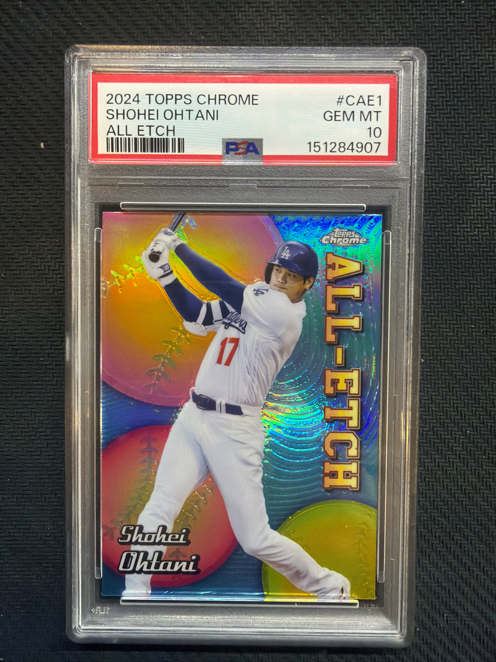 2024 Topps Chrome Shohei Ohtani All Etch PSA 10 Dodgers 907
