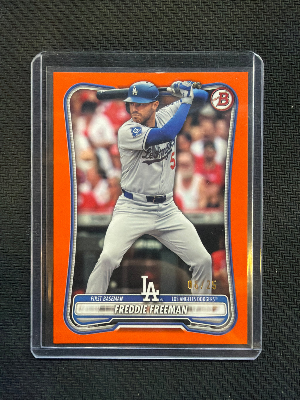 2026 Bowman Paper Freddie Freeman Orange /25 Dodgers
