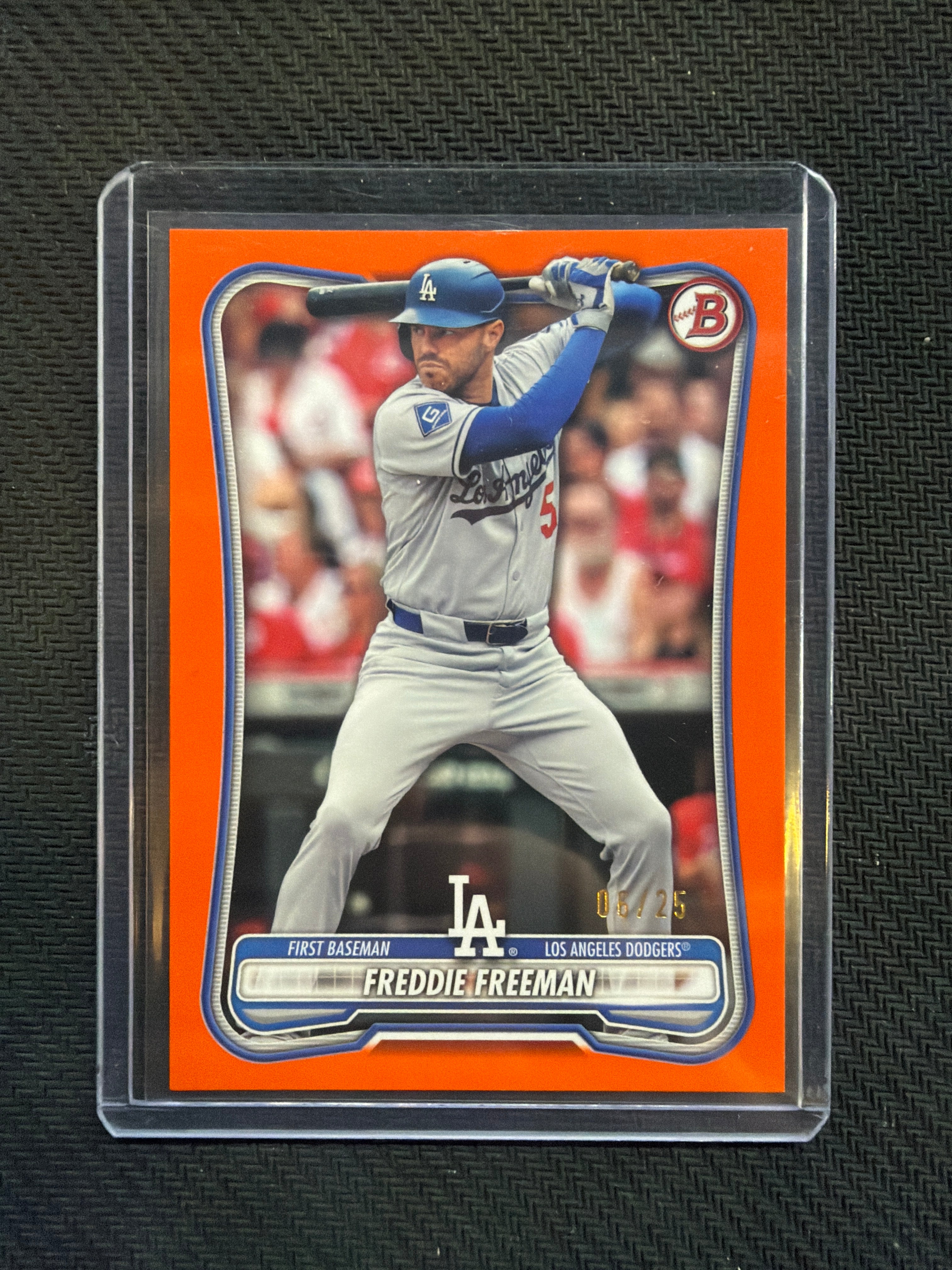 2026 Bowman Paper Freddie Freeman Orange /25 Dodgers