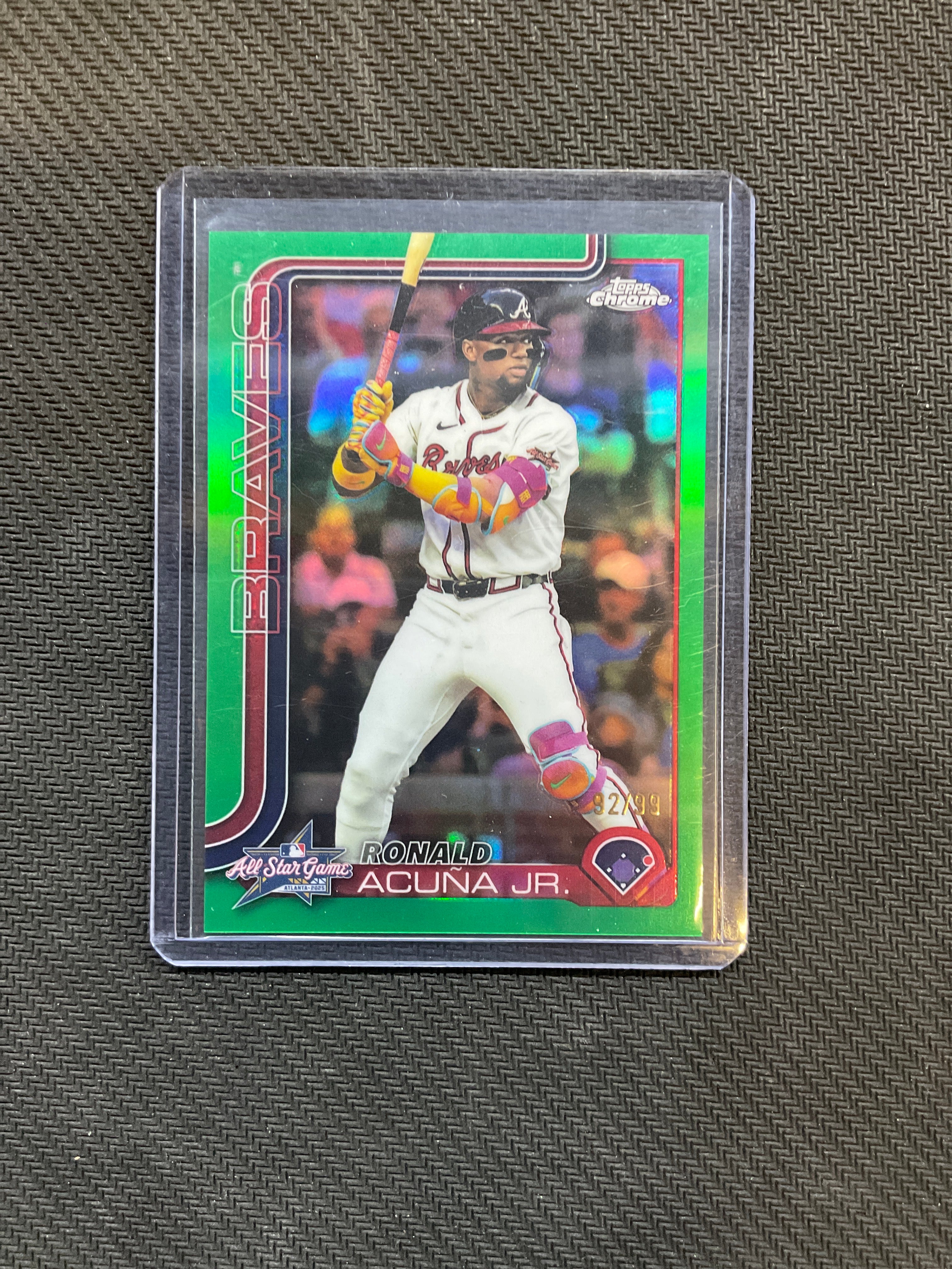 2025 Topps Chrome Update Ronald Acuna Jr. Green /99 Braves