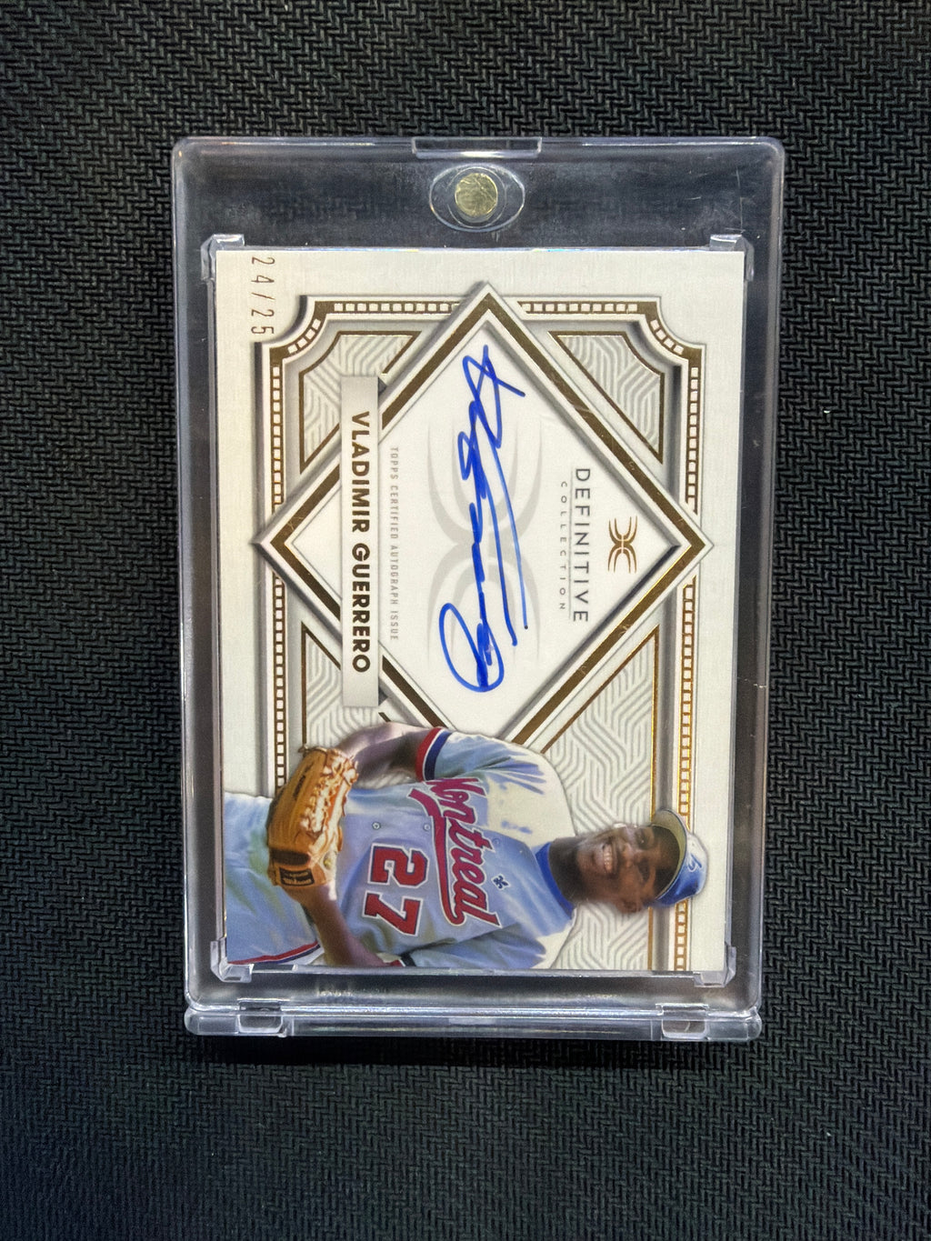 2022 Topps Definitive Vladimir Guerrero Auto /25 Montreal