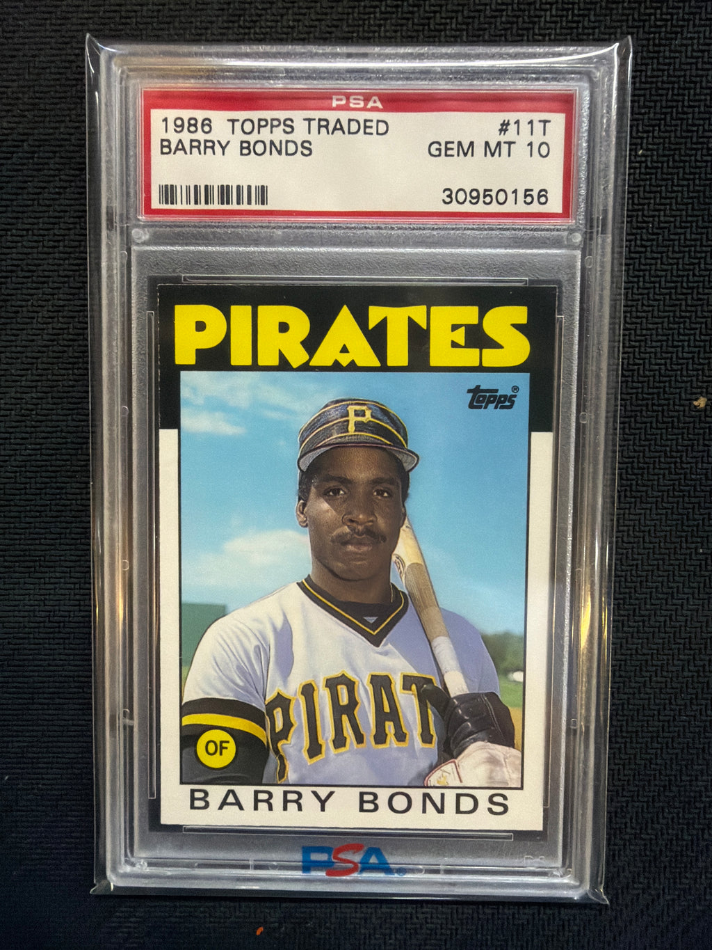 1986 Topps Traded Barry Bonds #11T PSA 10 Pirates