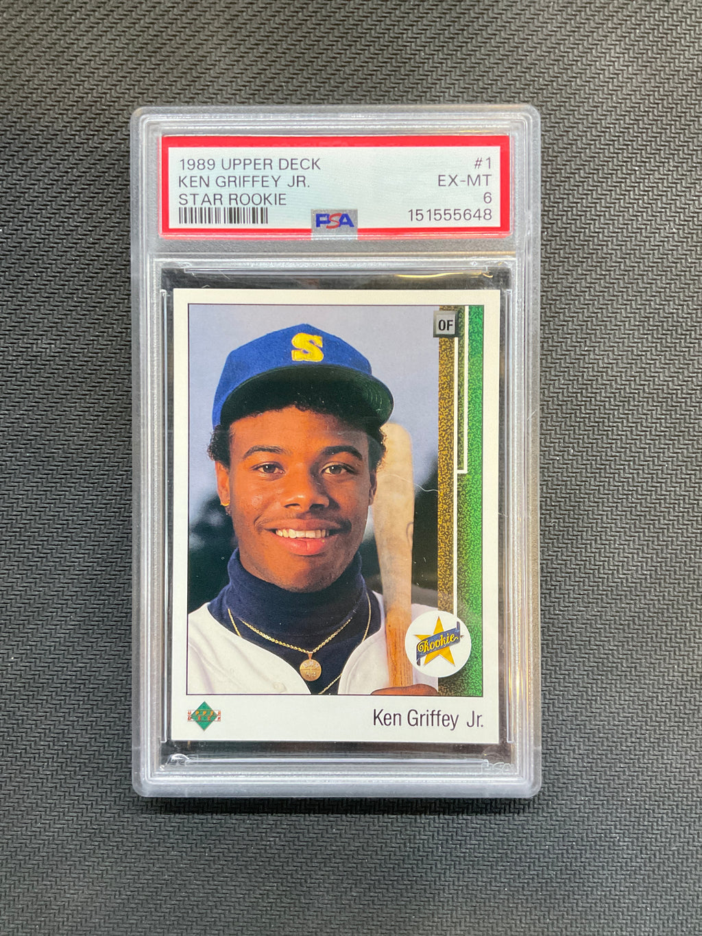 1989 Upper Deck Ken Griffey Jr. PSA 6 Star Rookie 648