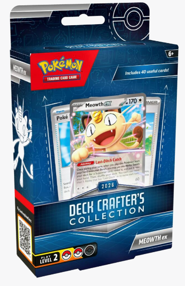 2026 Pokemon Deck Crafters Collection: Meowth ex - PRESALE