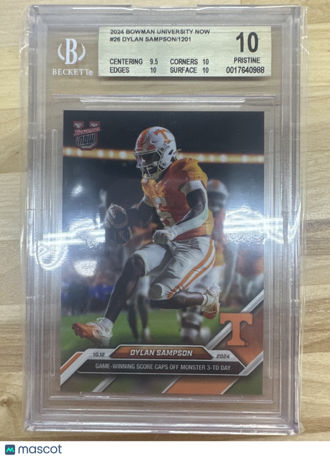 2024 Bowman Now #26 Dylan Sampson BGS 10