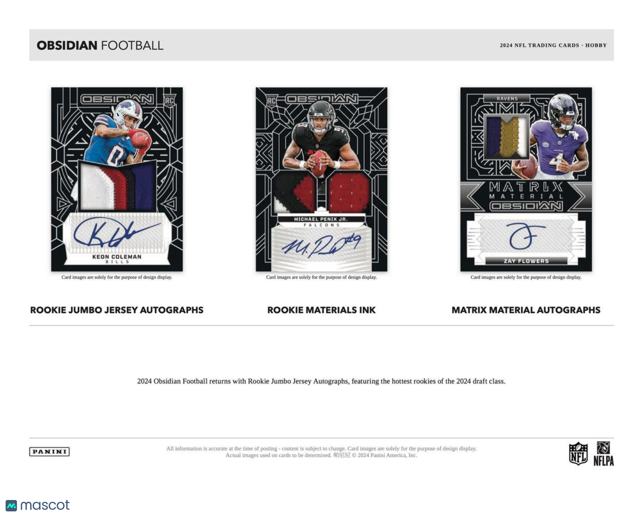 2024 Panini Obsidian Football Hobby Box