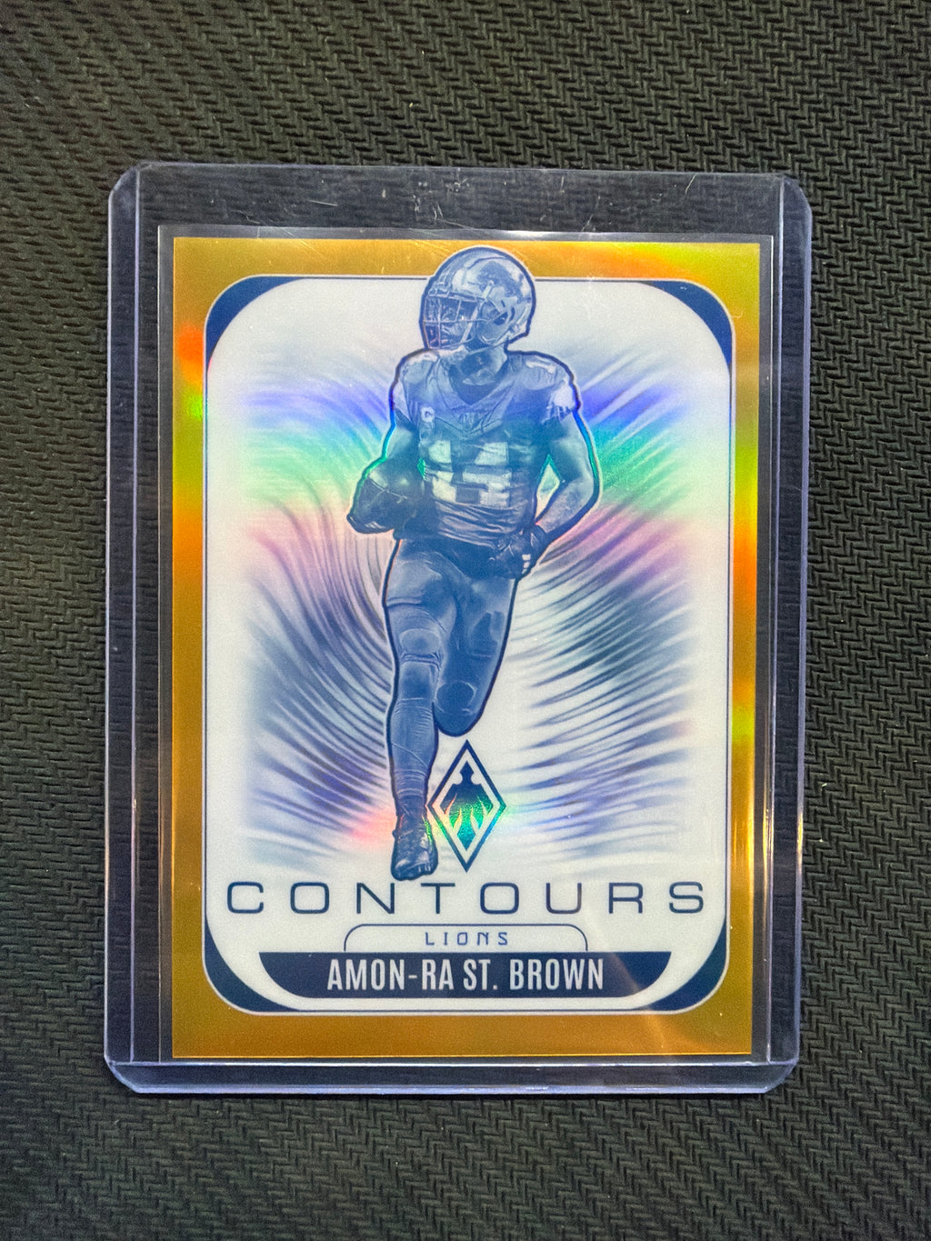 2025 Panini Phoenix Contours Amon-Ra St Brown Gold /10 Lions