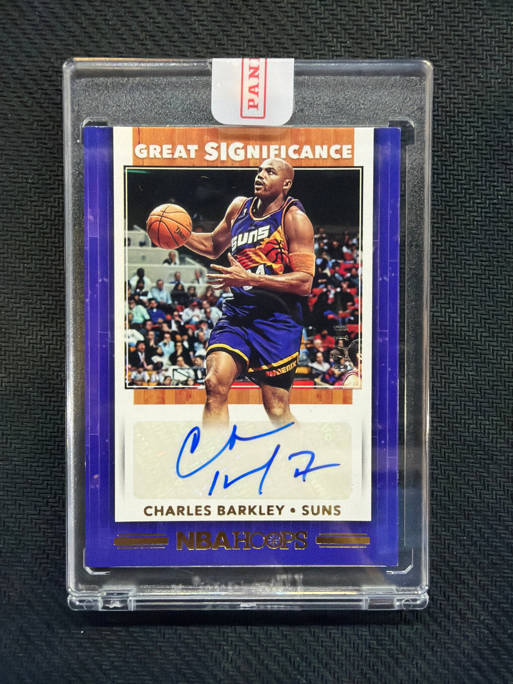 2019 Panini NBA Hoops Charles Barkley Great Significance Auto /10 Gold Suns
